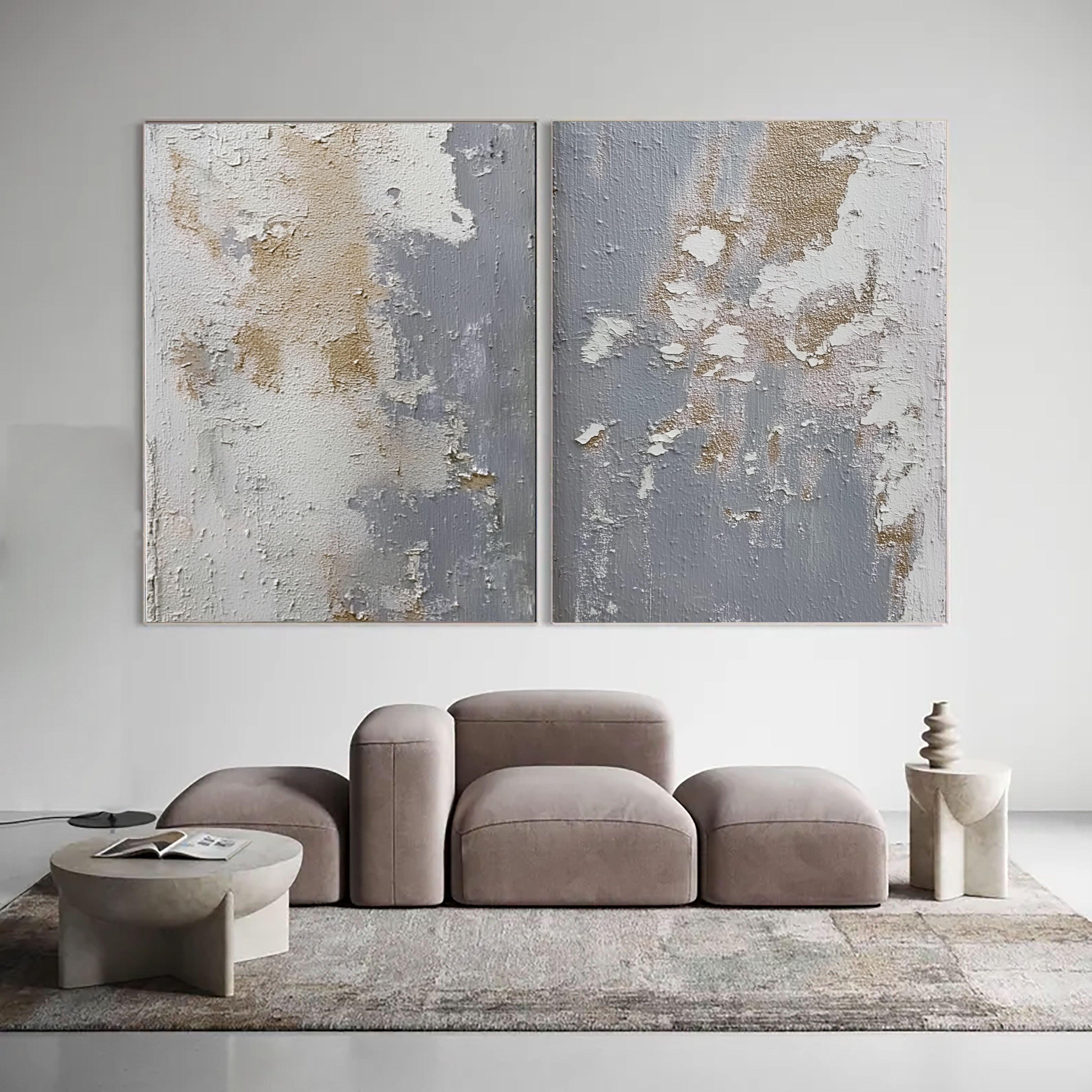 Textured Metallic Fusion | Grey Tones