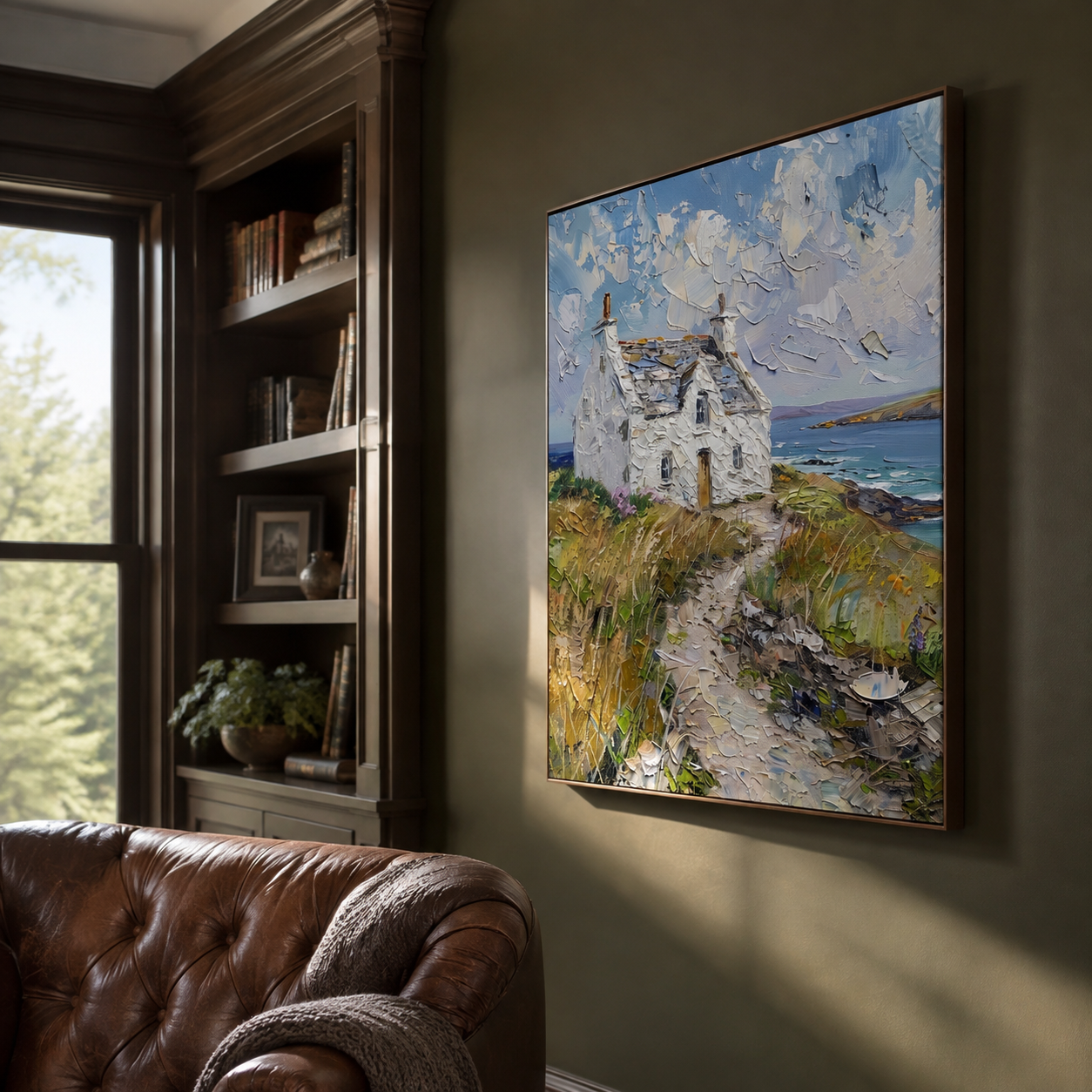 Coastal & Ocean Art｜Cliffside Wind Cottage
