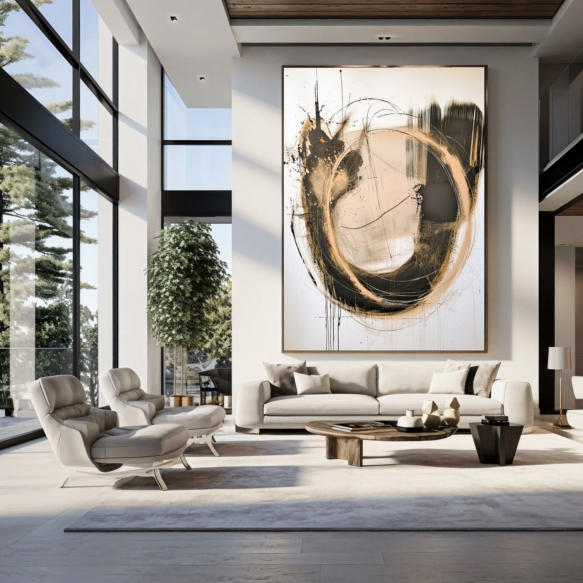 Textured Gilded Swirl | Contrast Tones