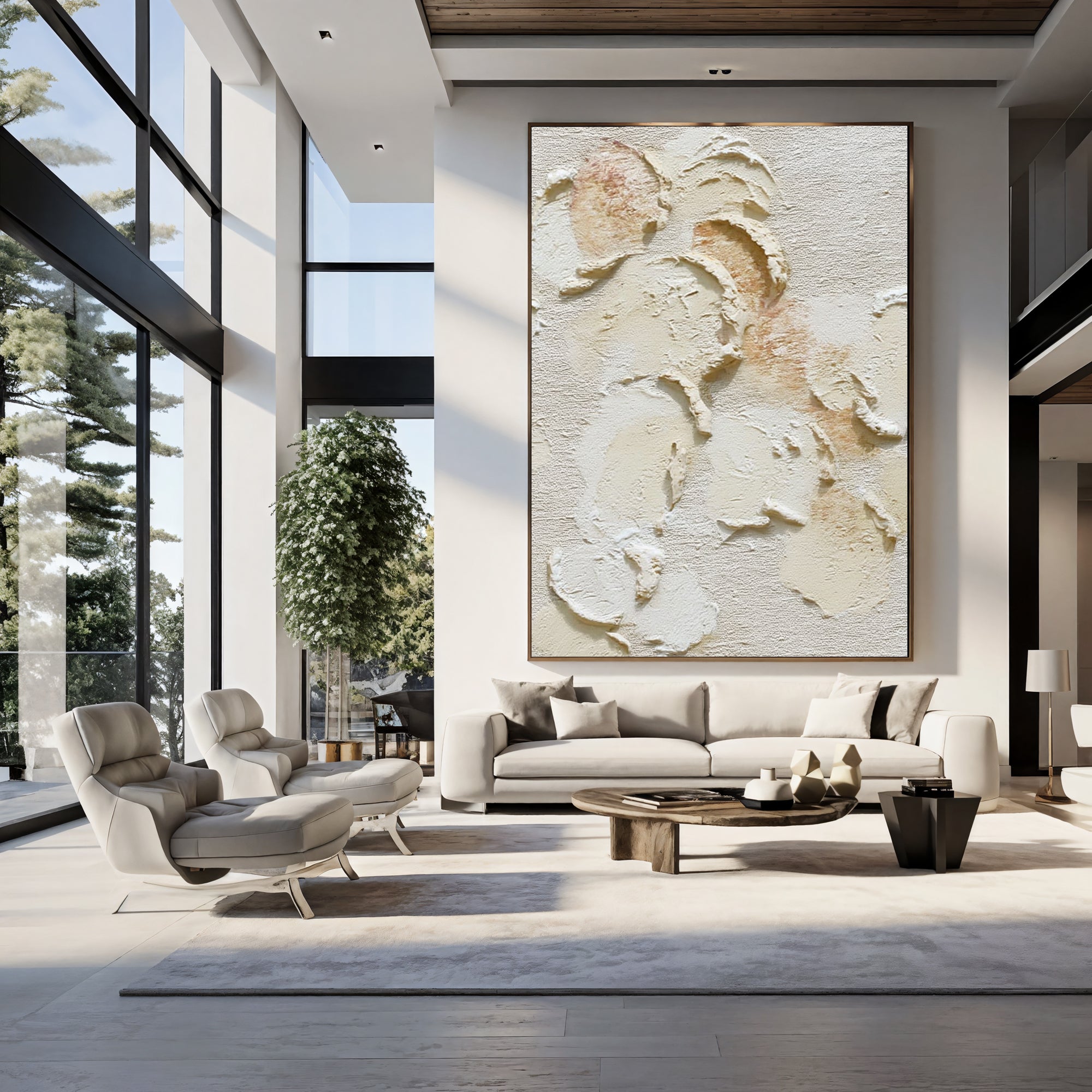 Striated Alabaster Topography | Pallid Nuances