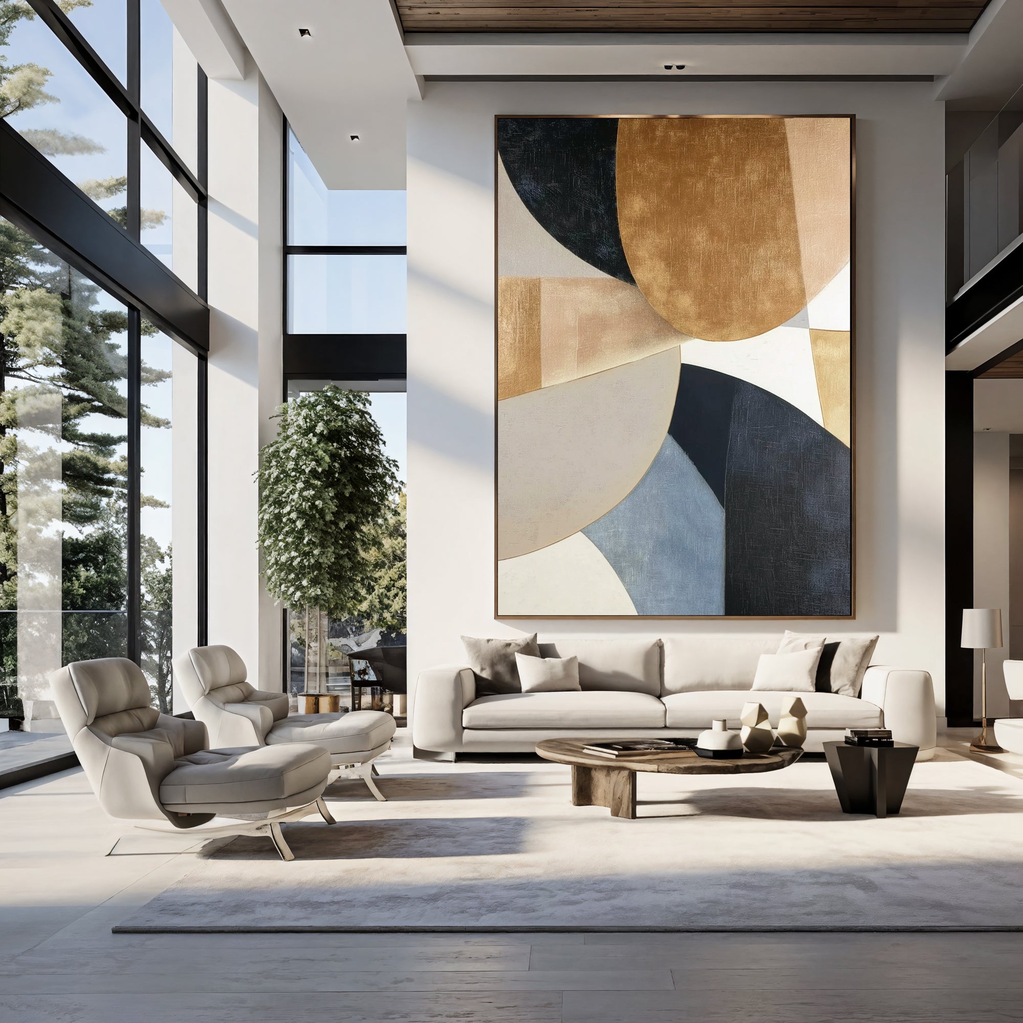 Textured Gilded Geometry | Luxe Tones