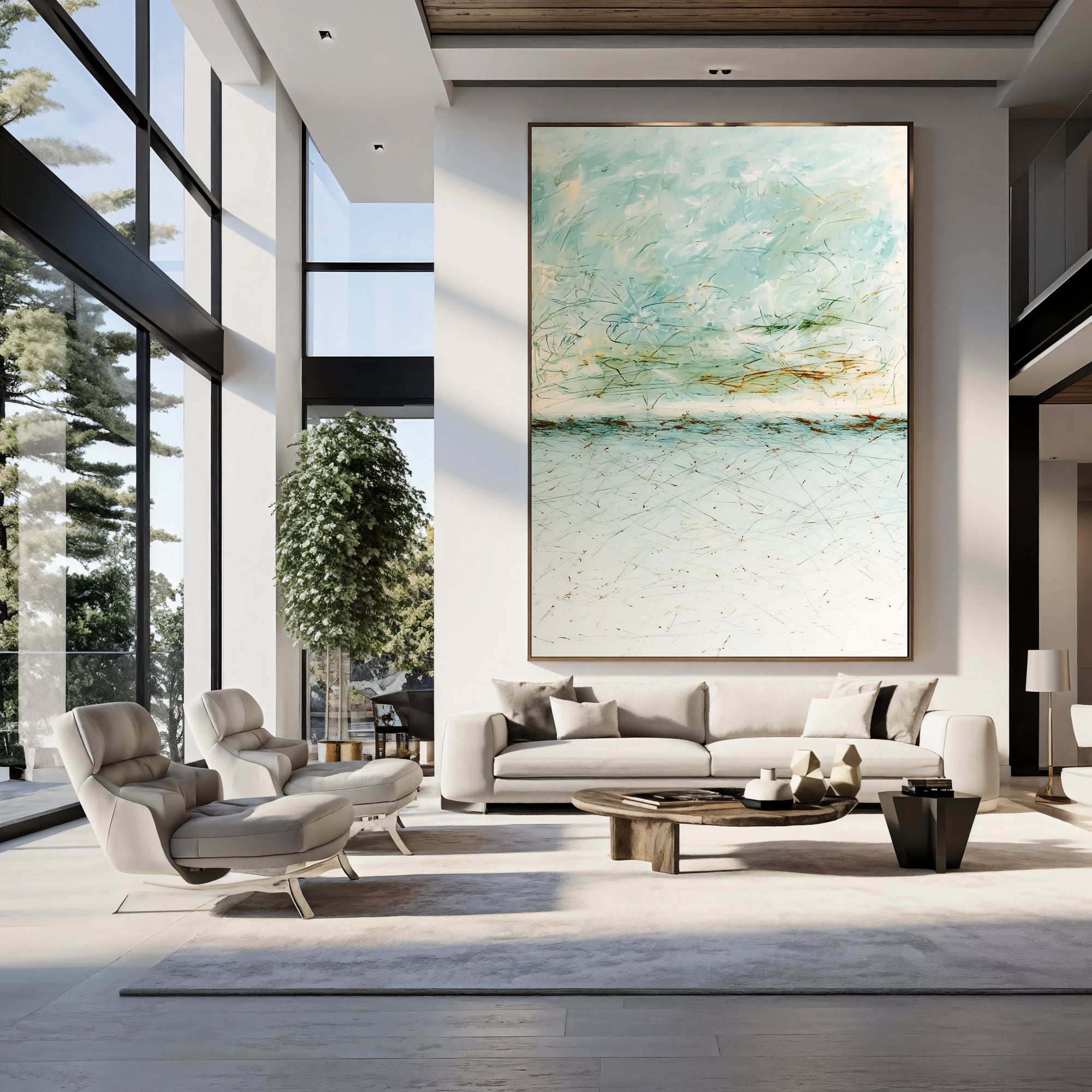 Textured Airy Waterscape | Soft Hues