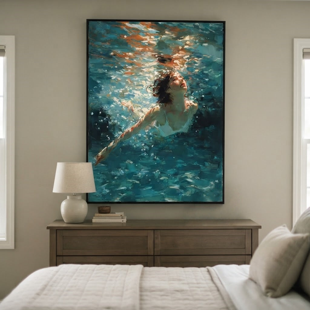 Impressionist Art | Underwater Glow Rise