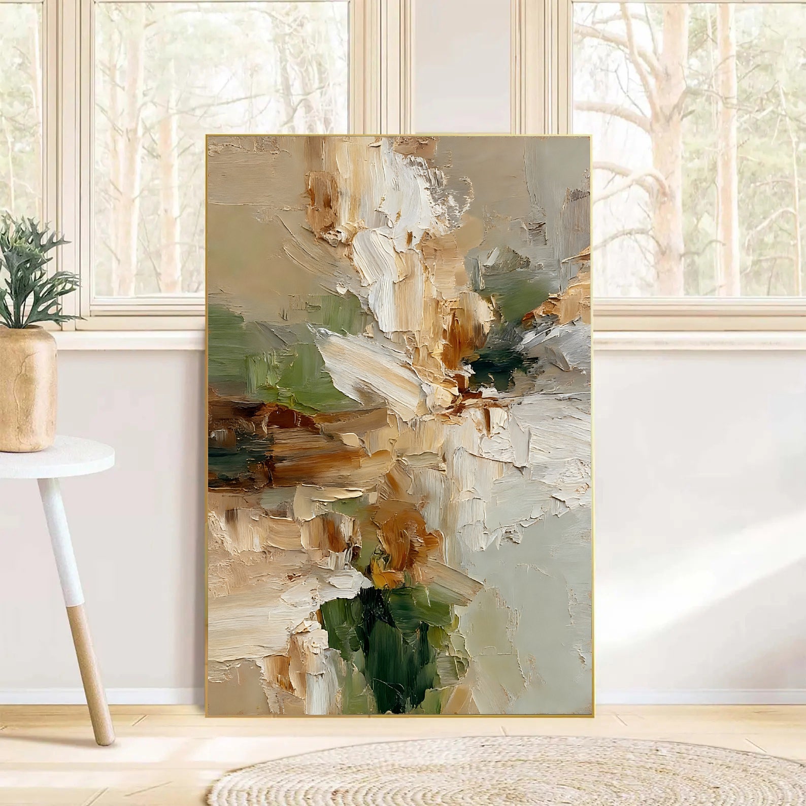 Textured Floral Earthiness | Ivory Bloom