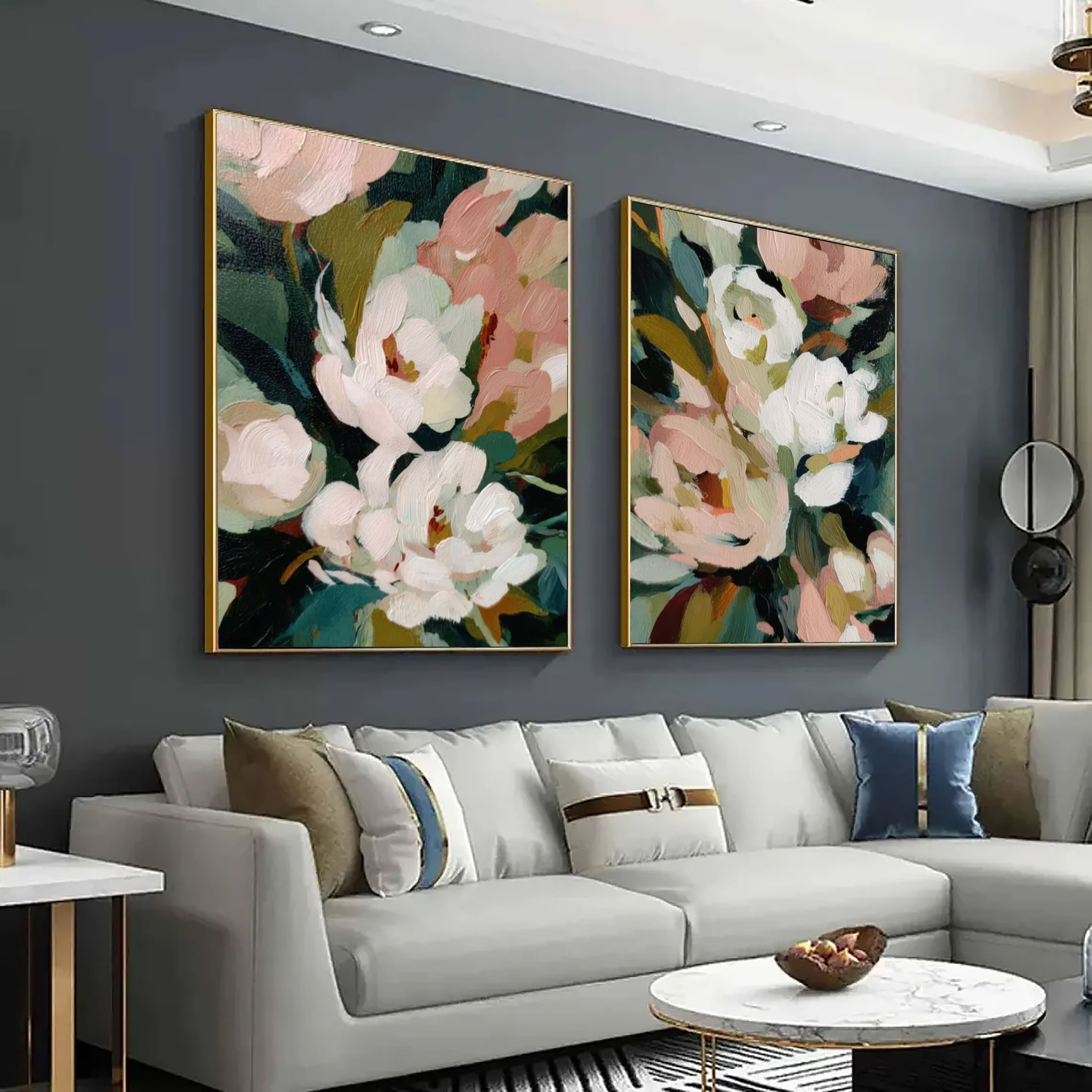 Textured Floral Abundance | Pink Peonies