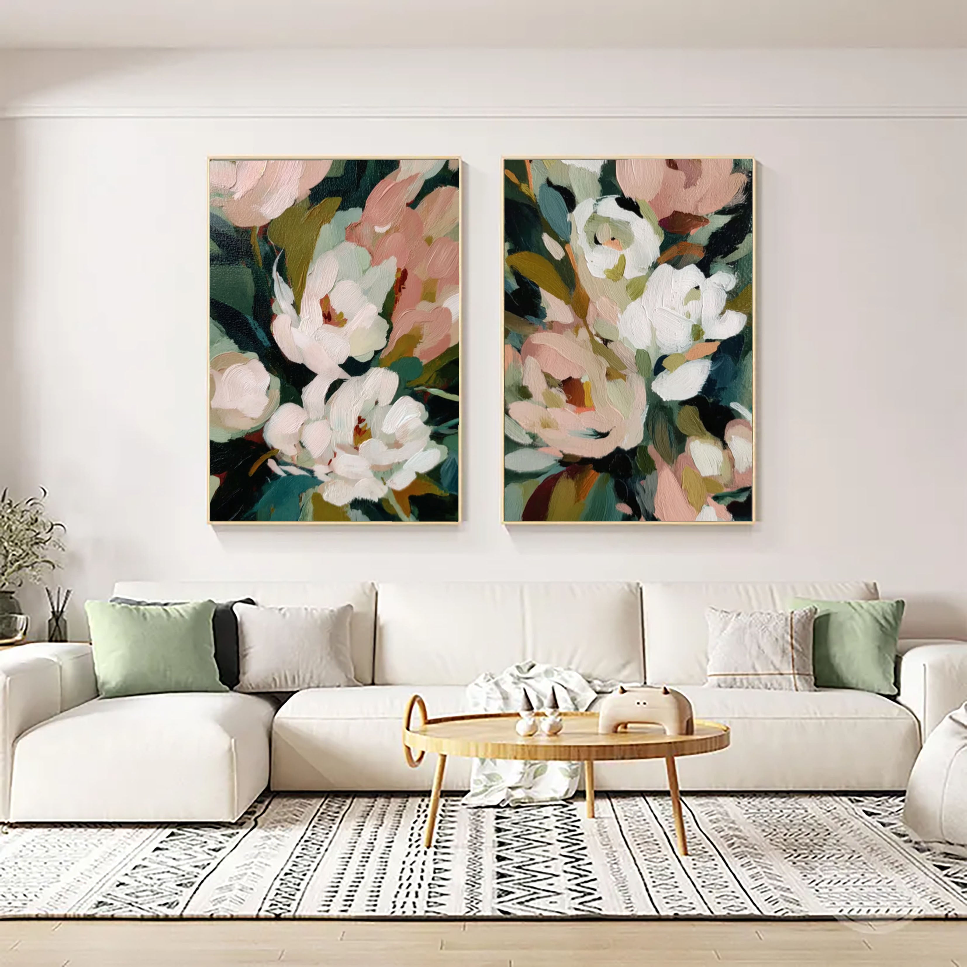 Textured Floral Abundance | Pink Peonies