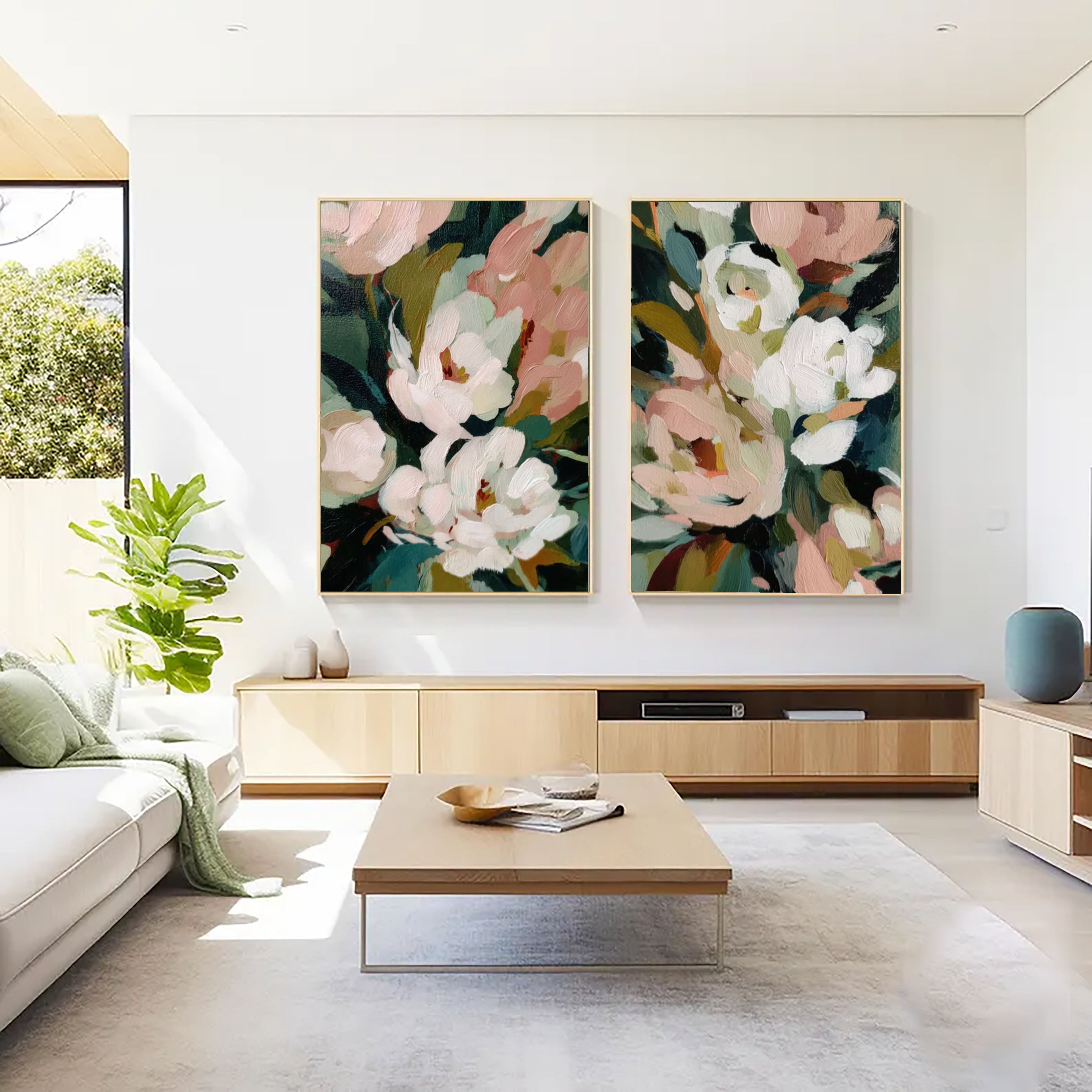 Textured Floral Abundance | Pink Peonies