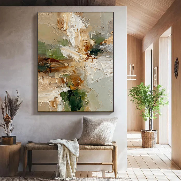 Textured Floral Earthiness | Ivory Bloom