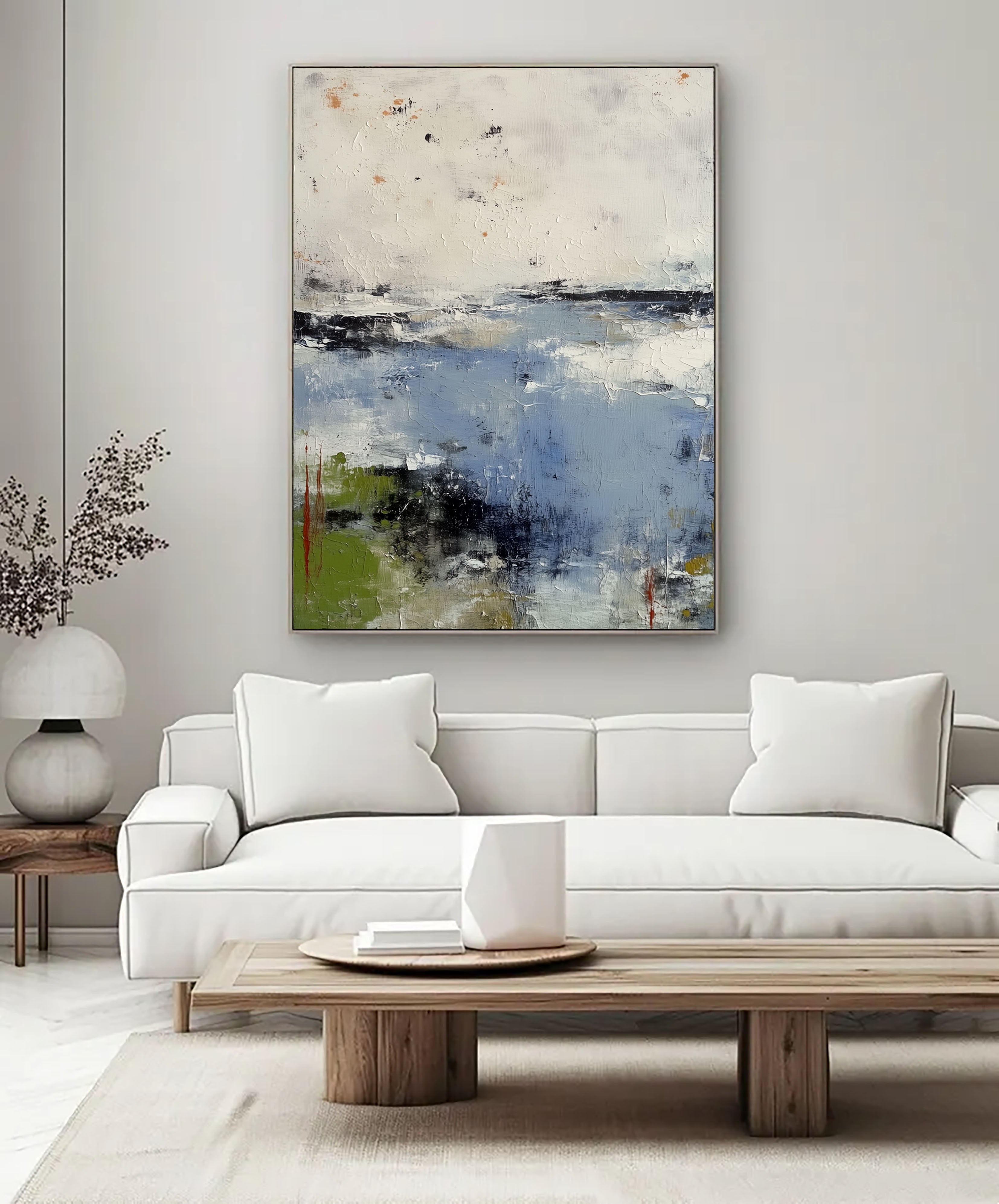 Textured Misty Shore | Verdant Accents