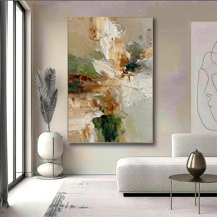 Textured Floral Earthiness | Ivory Bloom