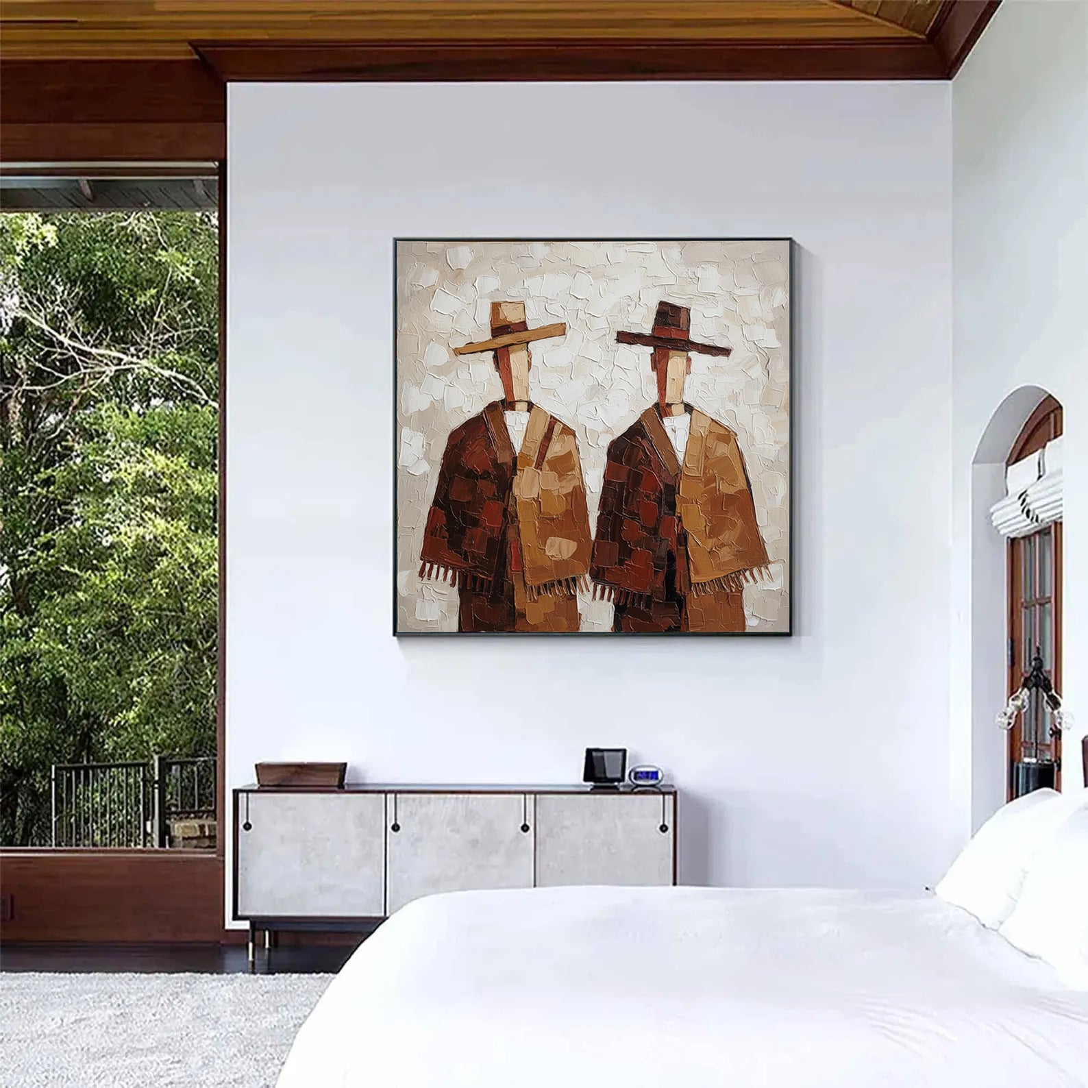 Textured Cloaked Duo | Earthy Hues