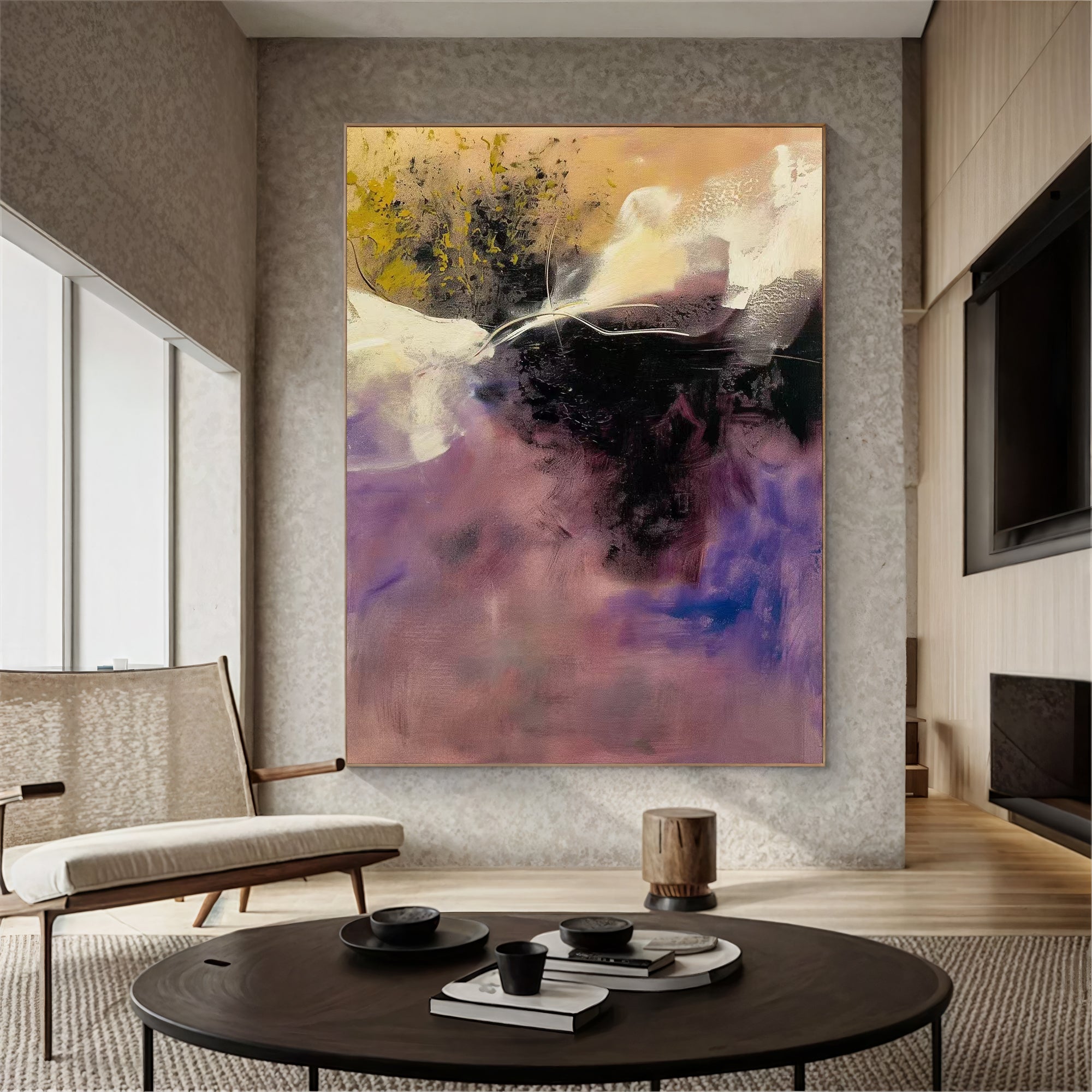 Textured Violet Dynamism | Plum Hues