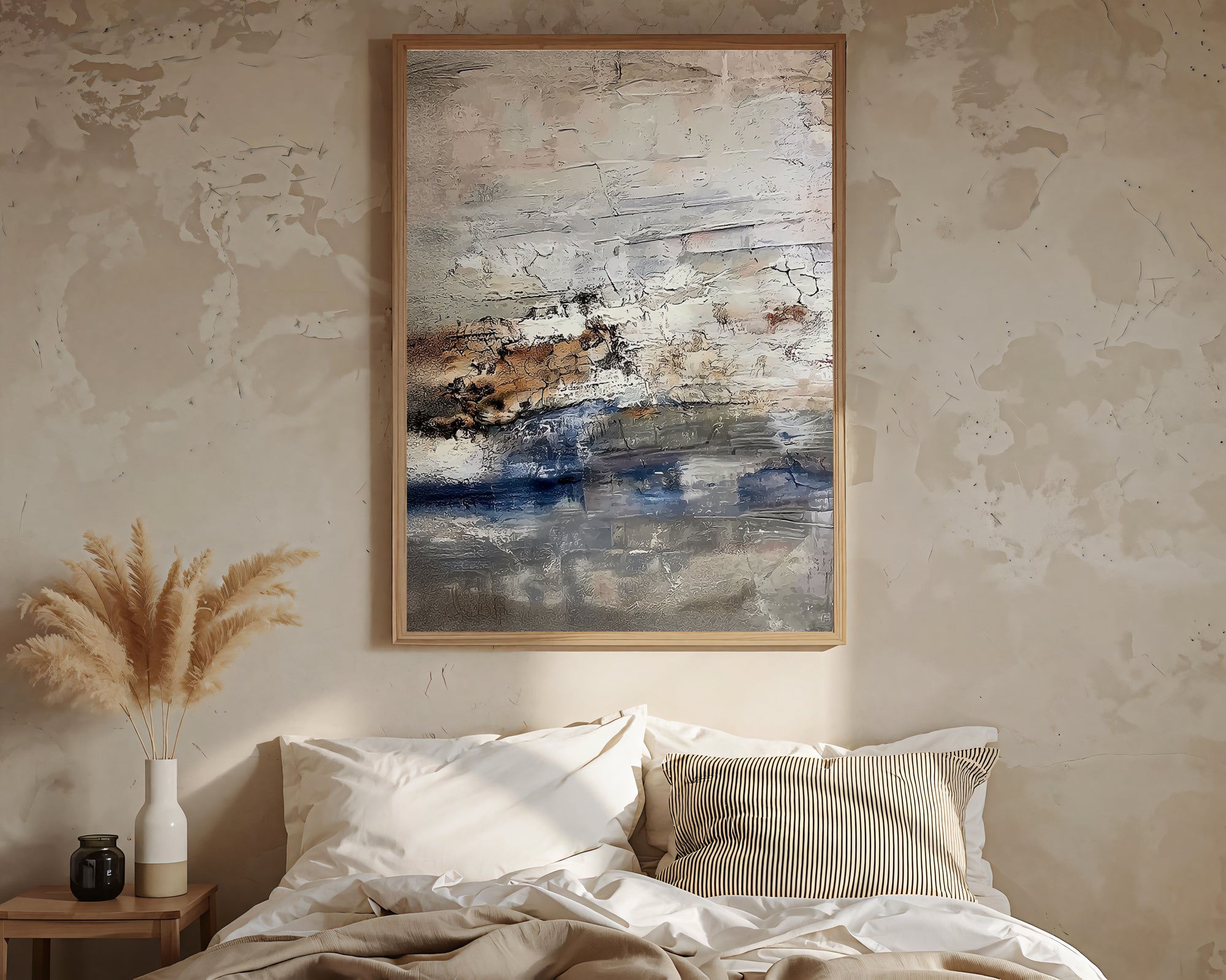 Craquelure Beige Horizons | Indigo Strata