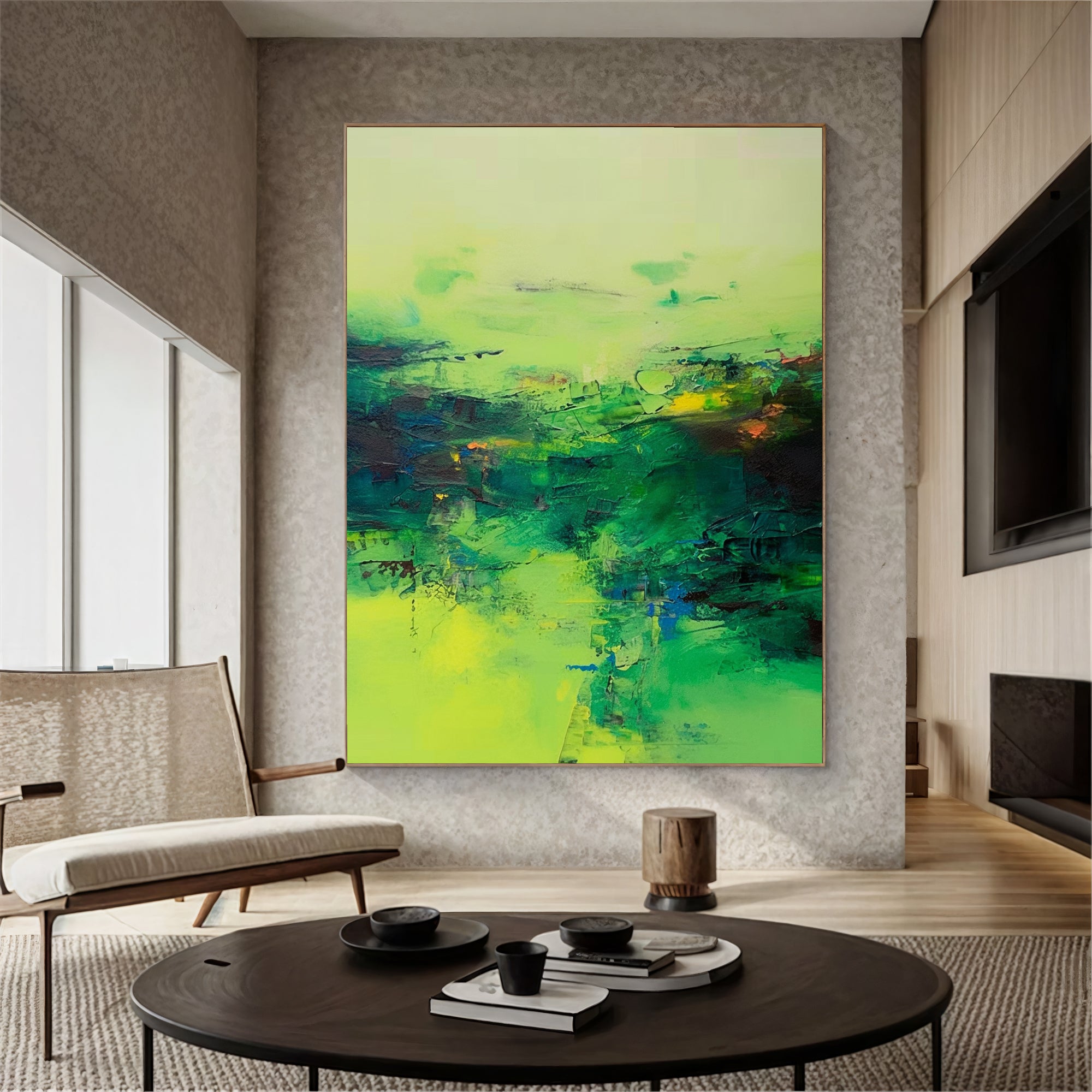 Textured Green Vibrance | Green Yellow