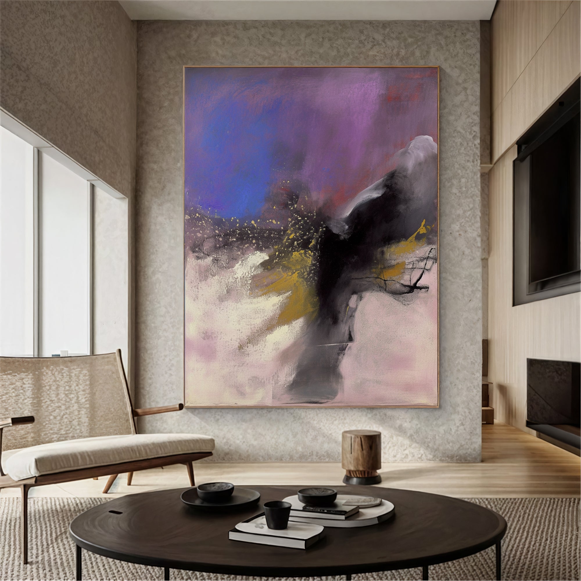 Textured Violet Opulence | Purple Pink