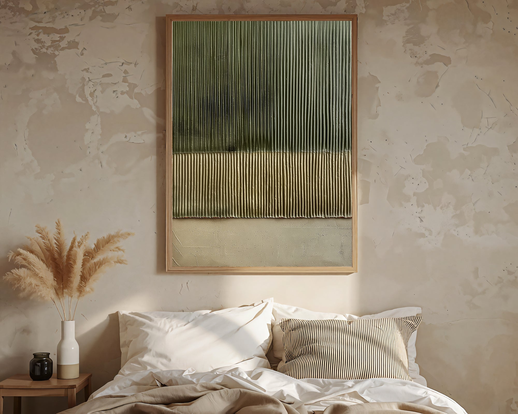 Textured Tiered Elegance | Olive Gold