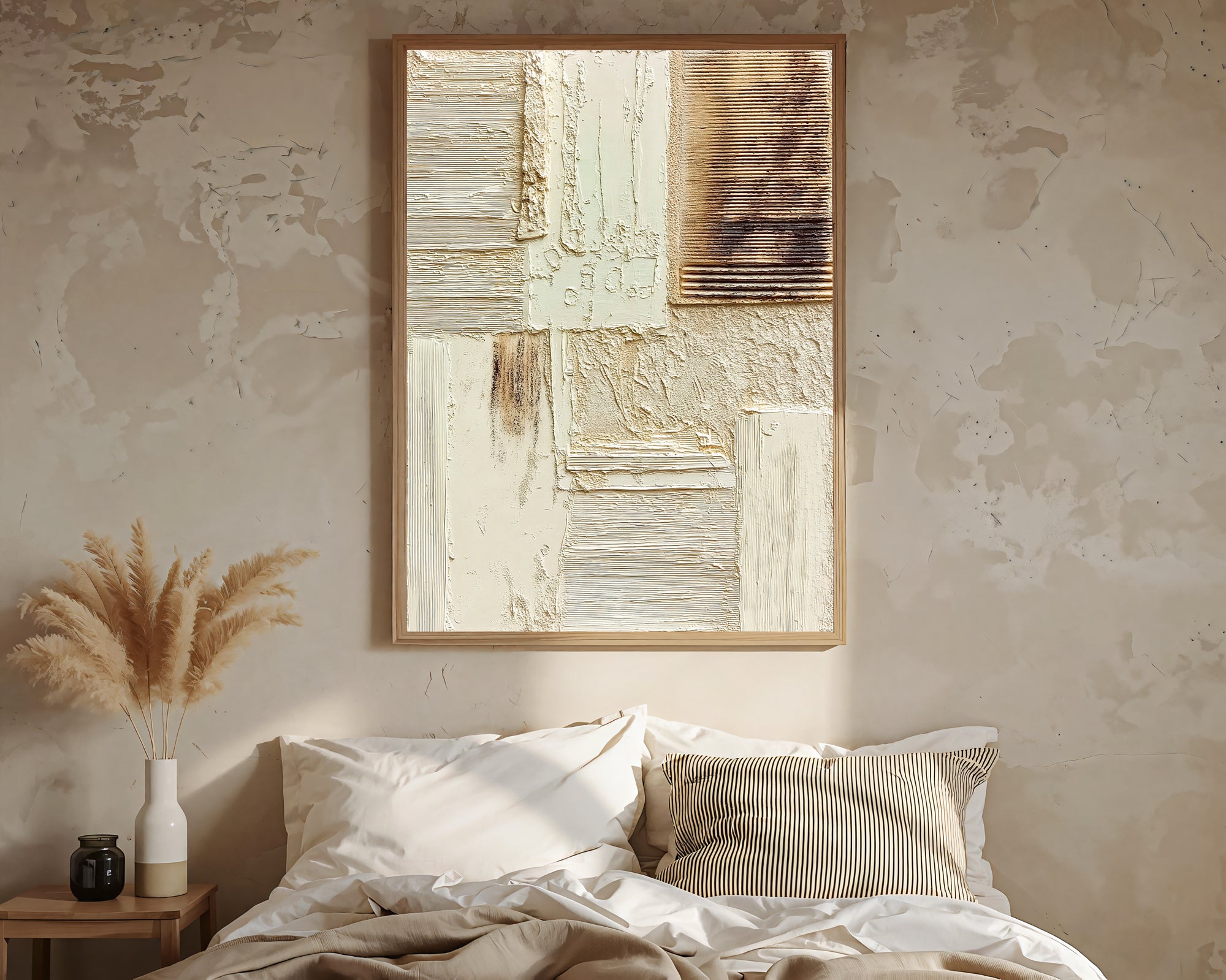 Textured Luxe Opulence | Beige Gold