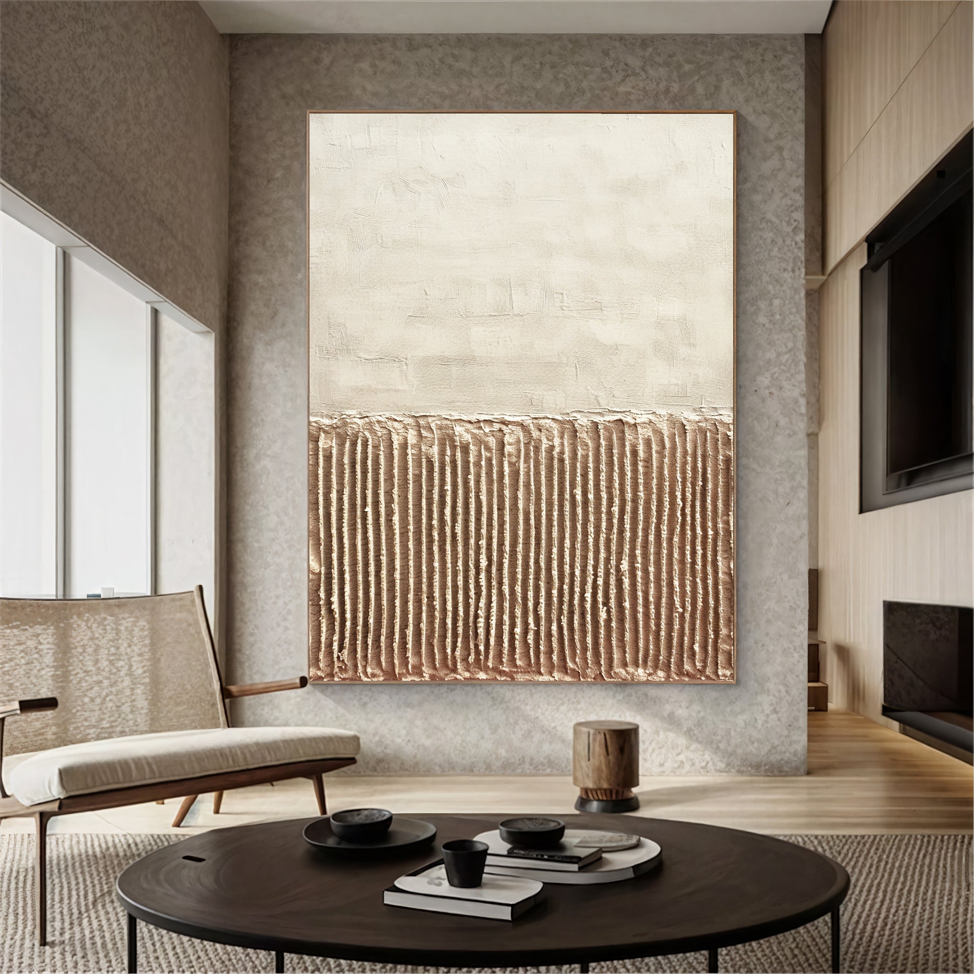 Textured Gold Elegance | Beige Accents