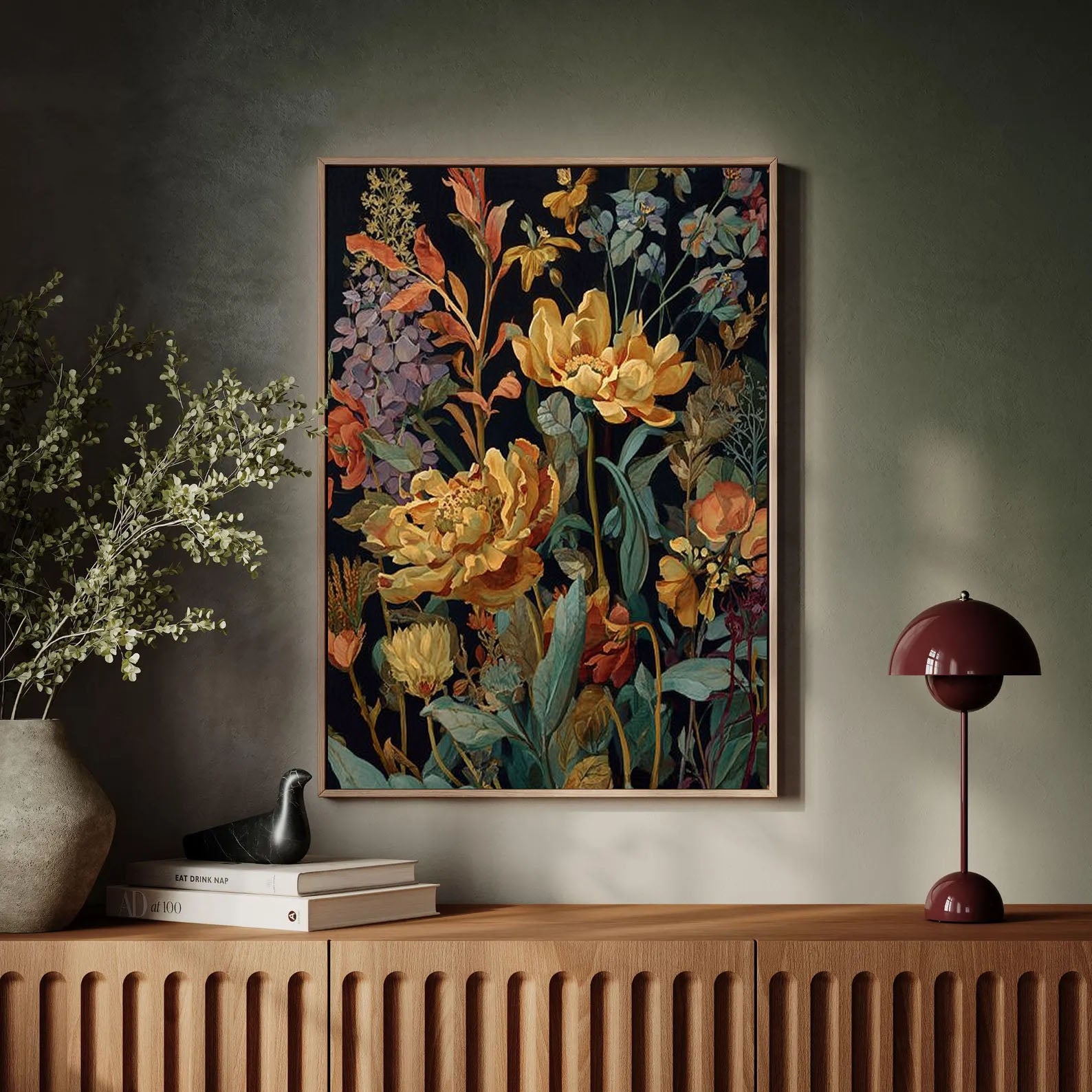 Textured Floral Art | Rich Depth