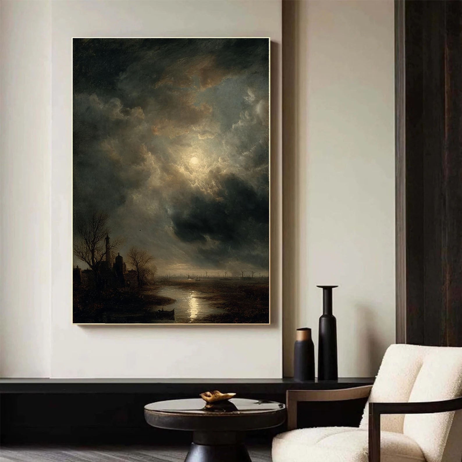 Textured Nocturne Art | Moody Depth