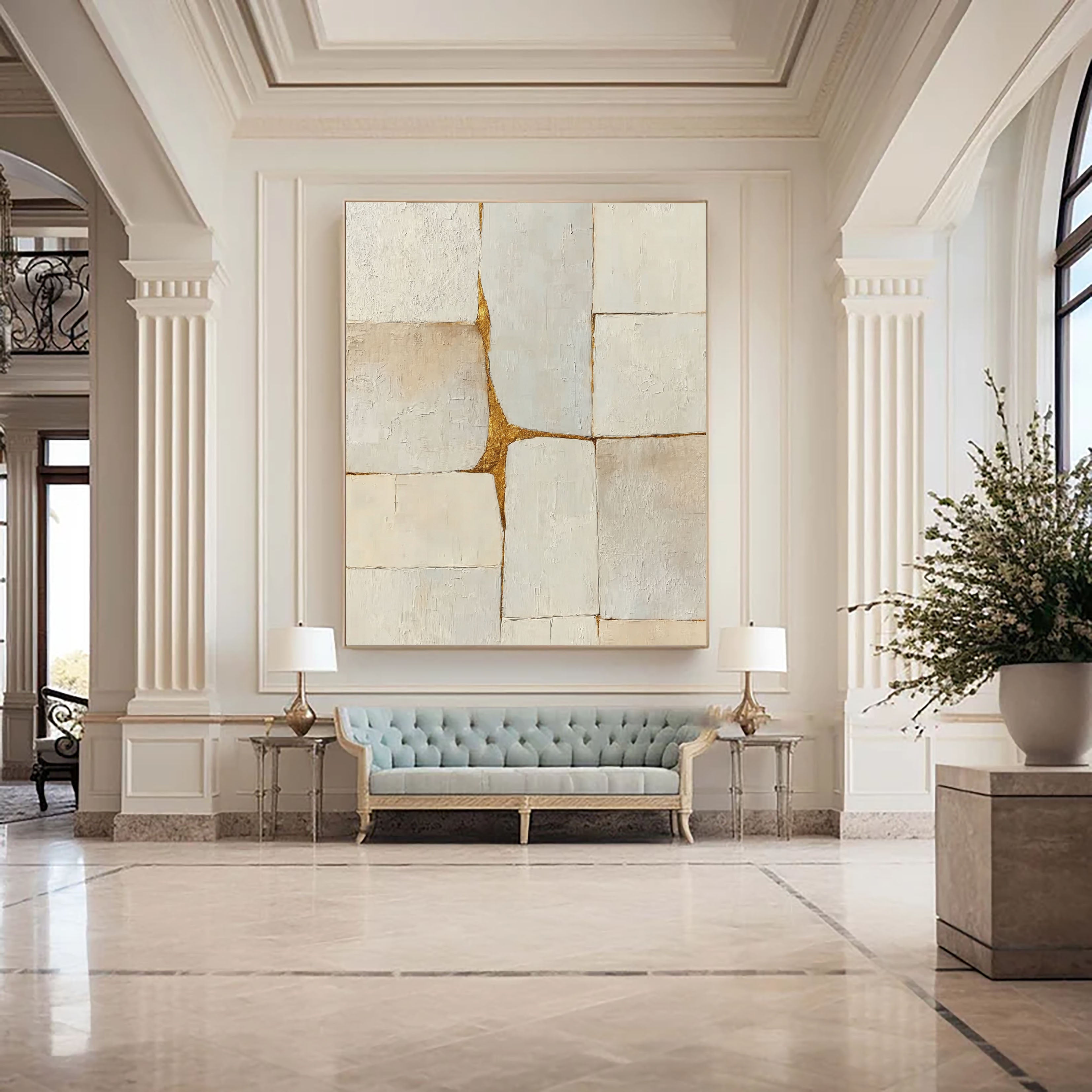 Textured Neutral Art | Gilded Depth