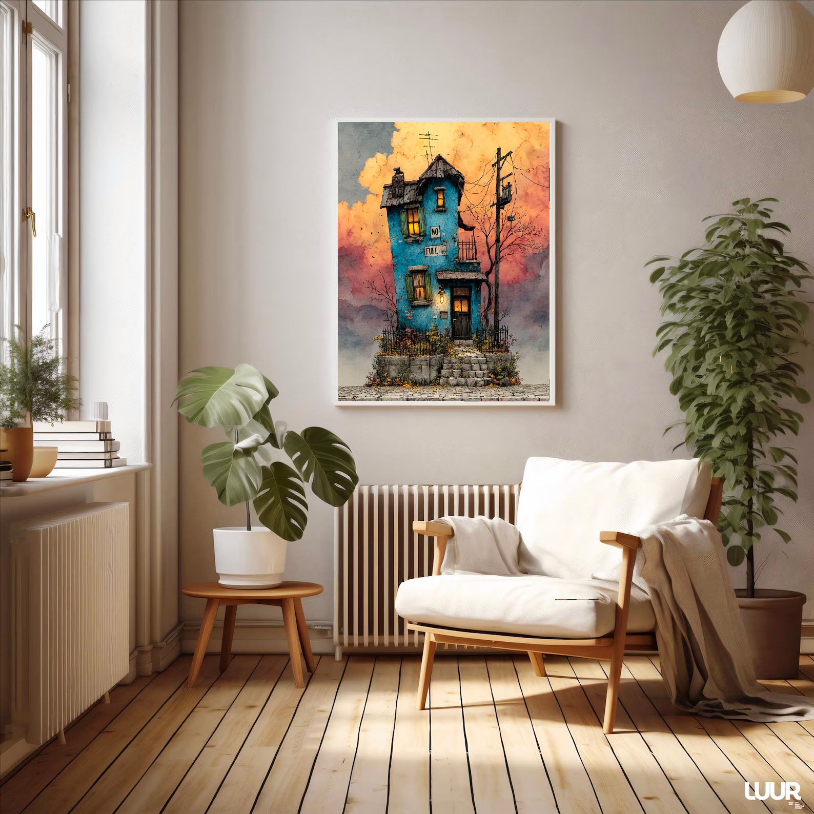 Whimsical Blue House | Nostalgic Charm