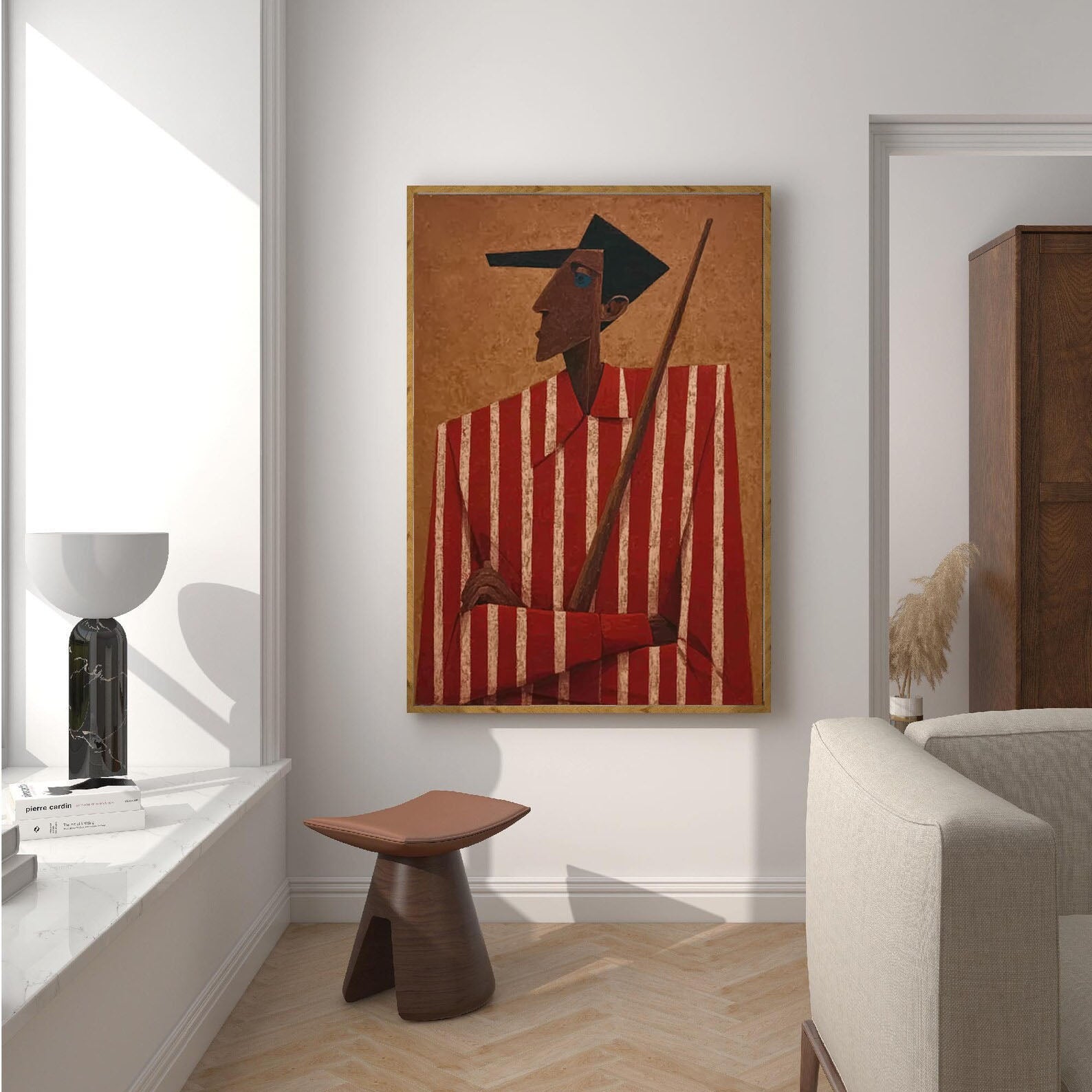 Textured Figurative Art | Retro Depth