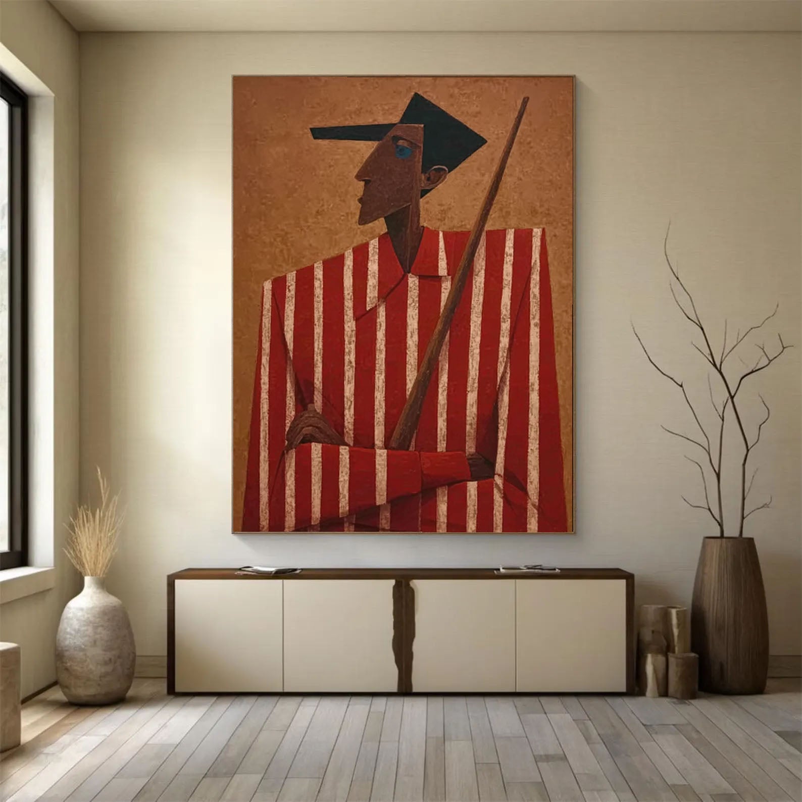 Textured Figurative Art | Retro Depth