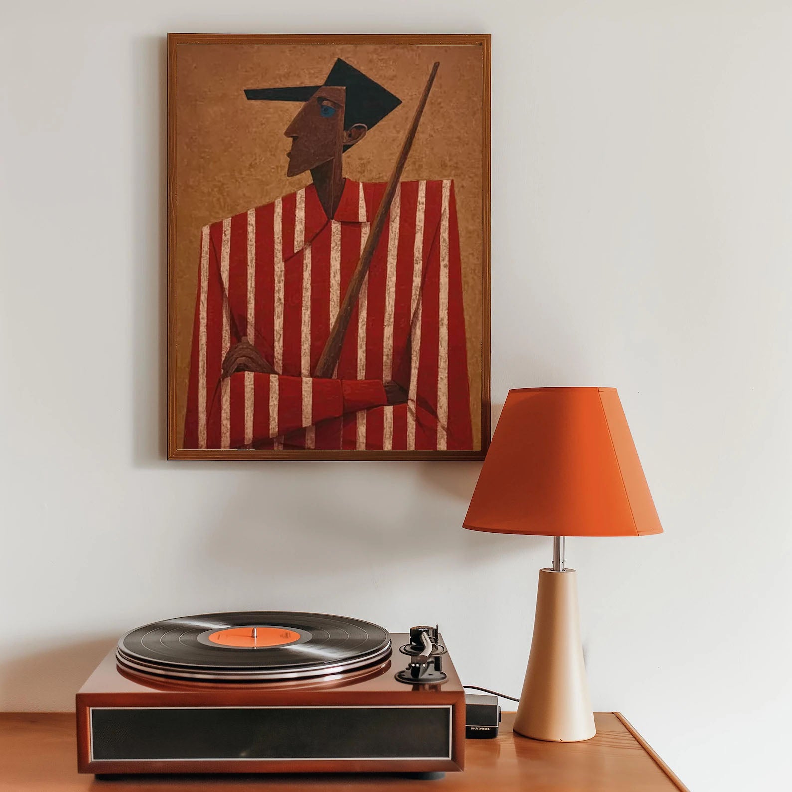 Textured Figurative Art | Retro Depth