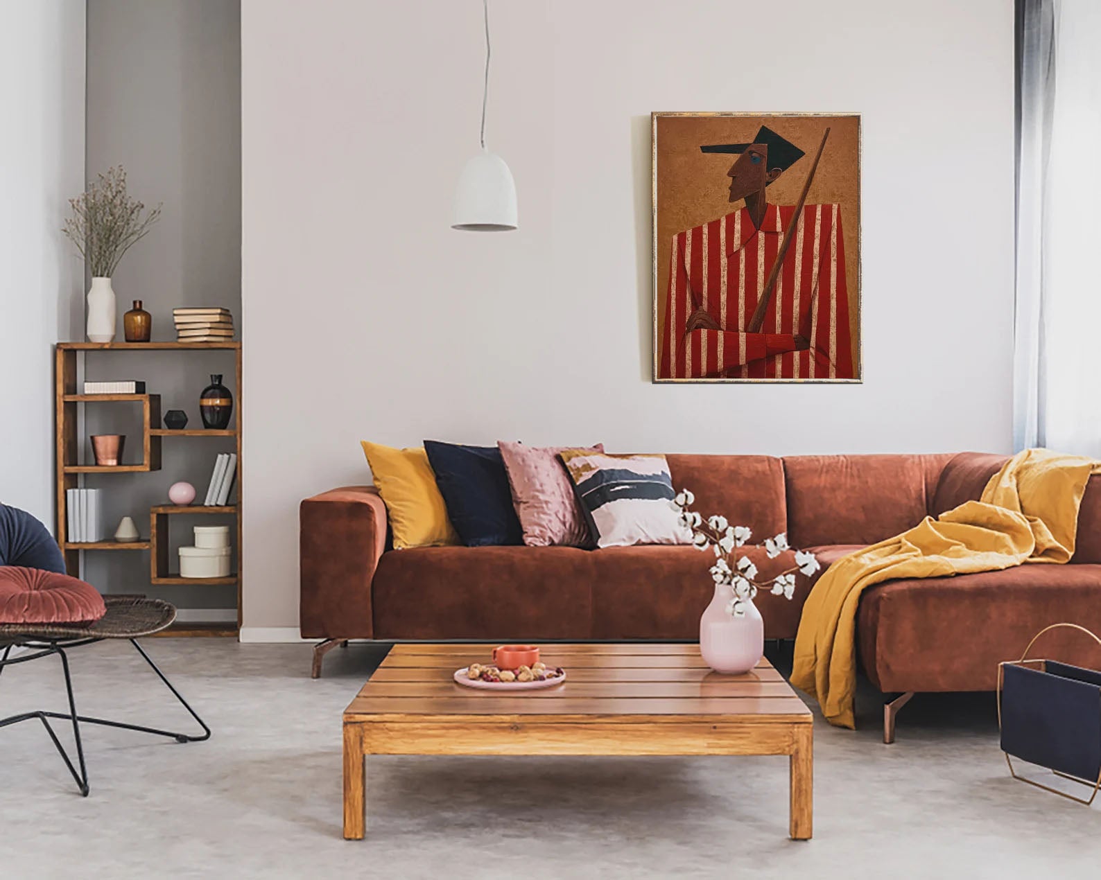 Textured Figurative Art | Retro Depth