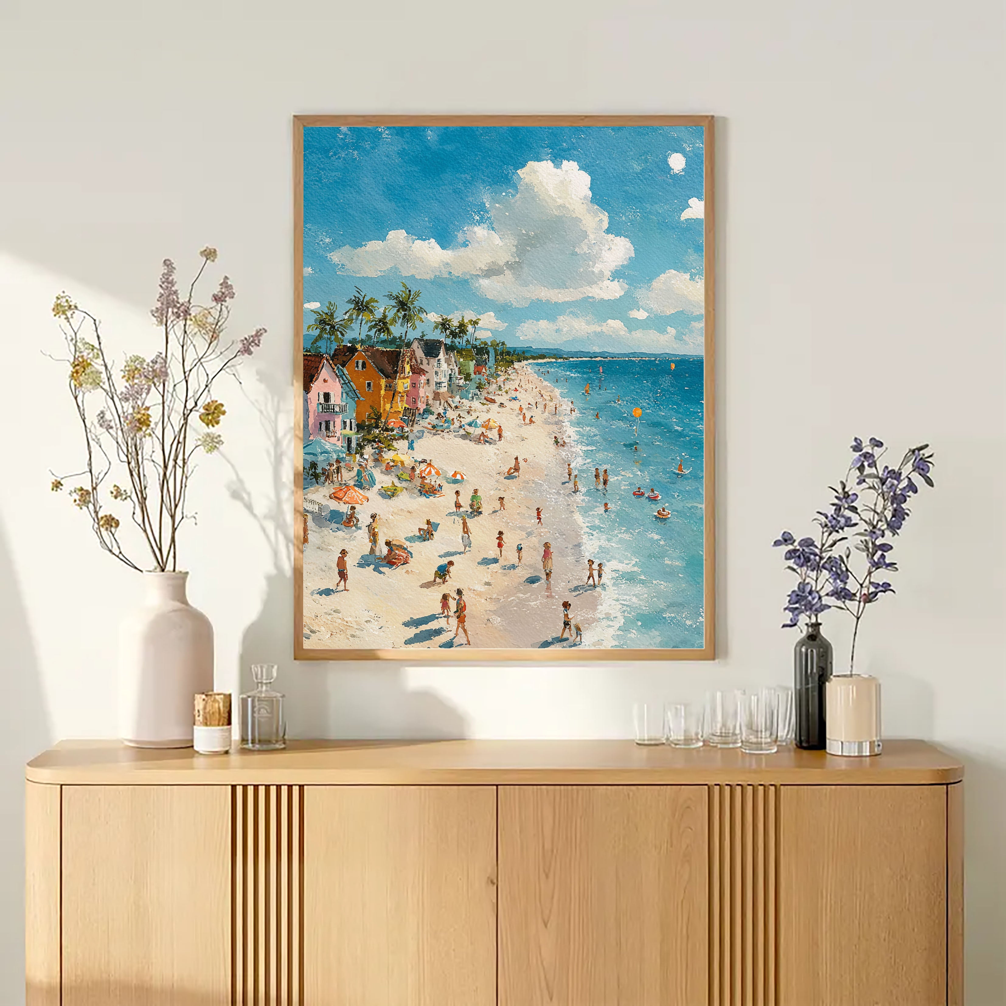 Vibrant Beach Scene | Joyful Vibes