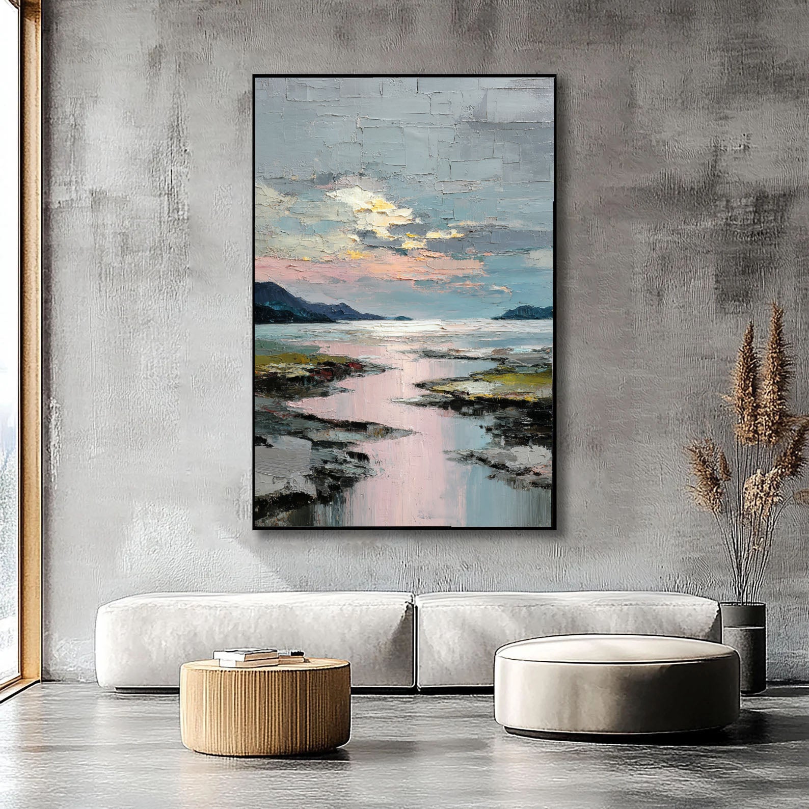 Textured Coastal Sunset | Dreamy Hues