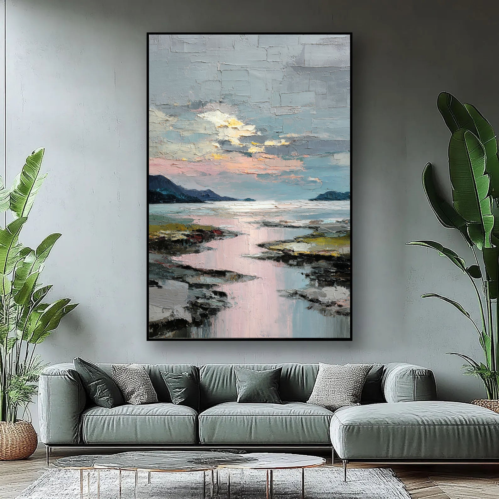 Textured Coastal Sunset | Dreamy Hues