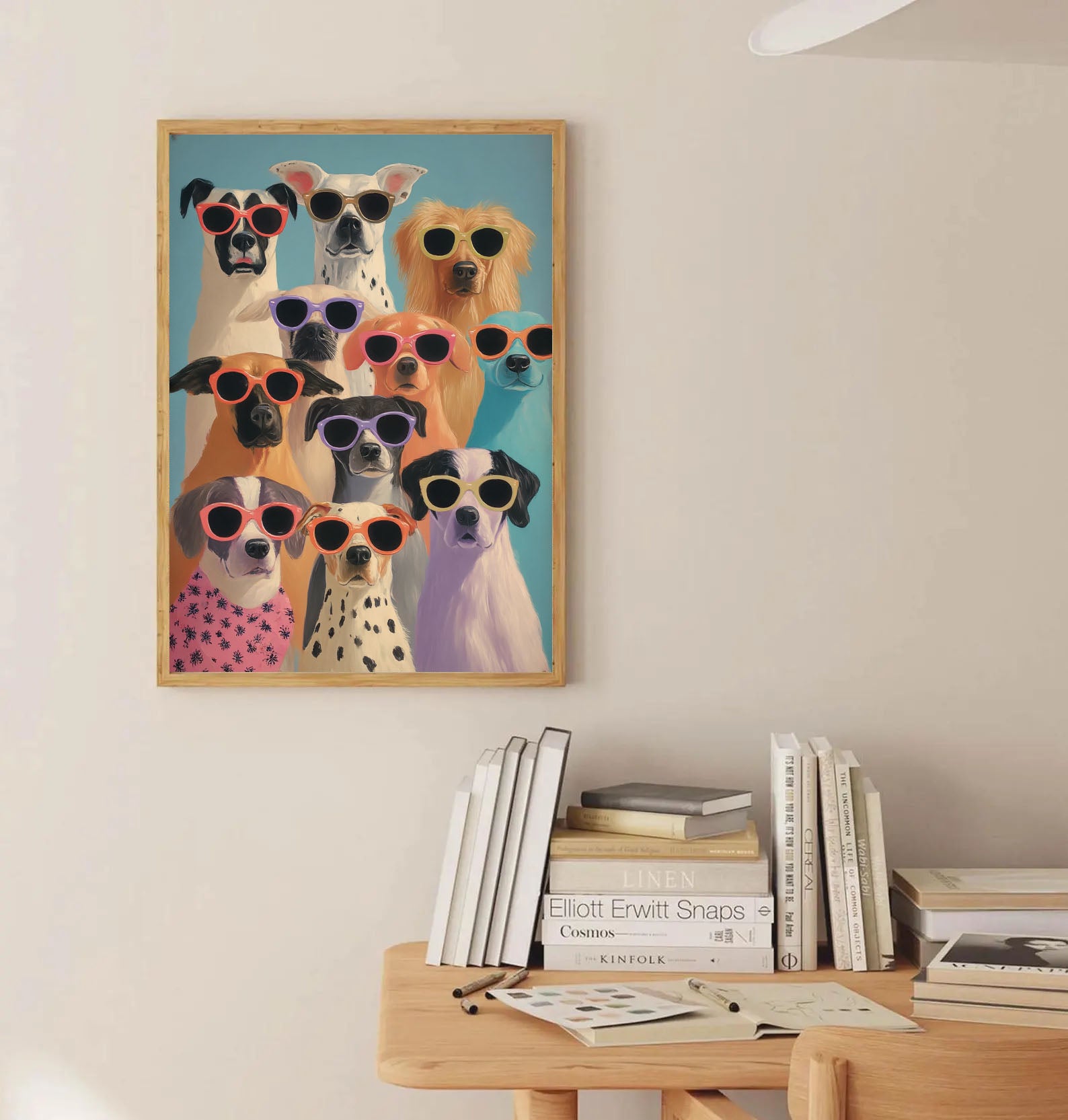 Cool Dogs Collage Art | Vibrant Charm