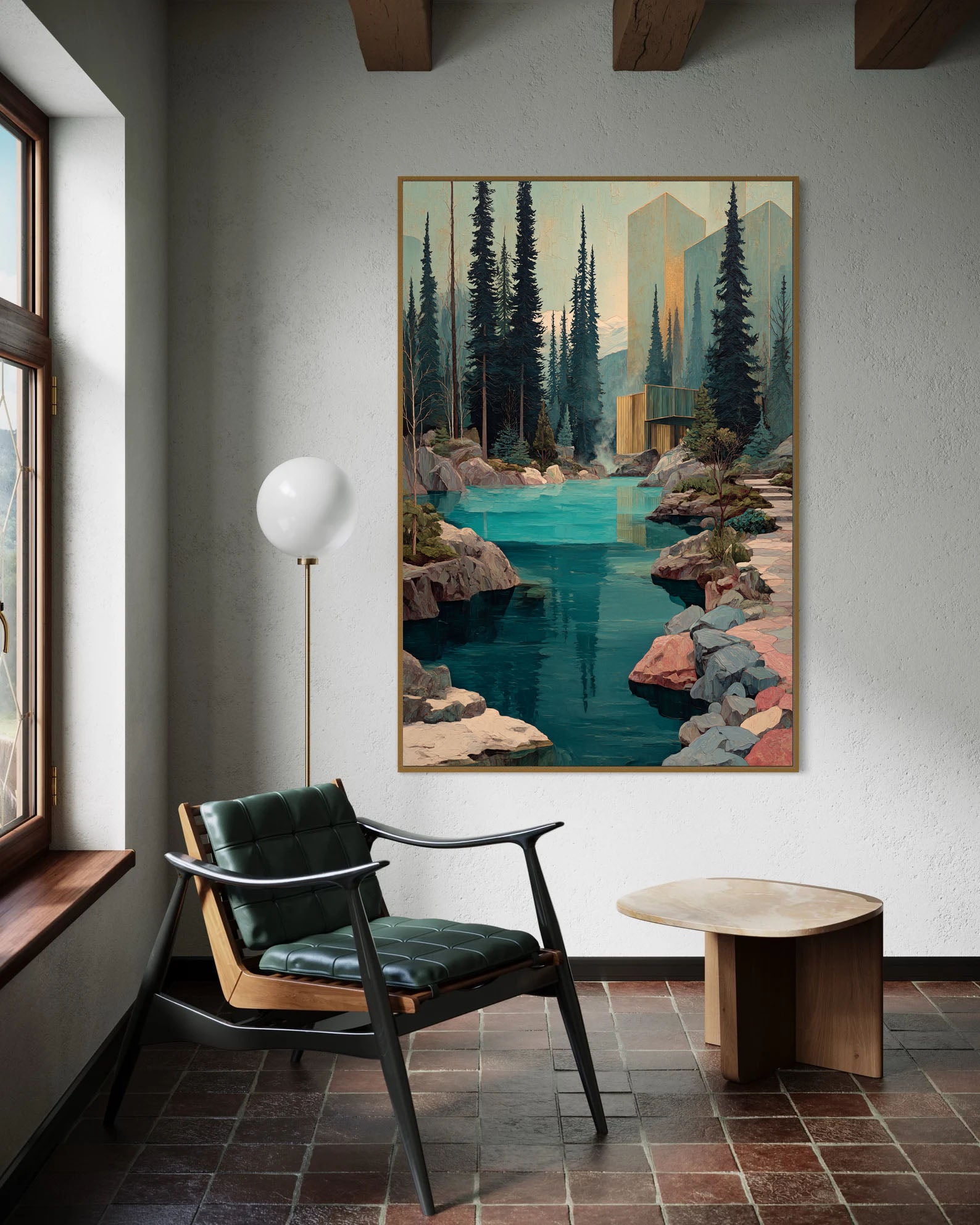 Forest Lake Retreat Art | Modern Serenity