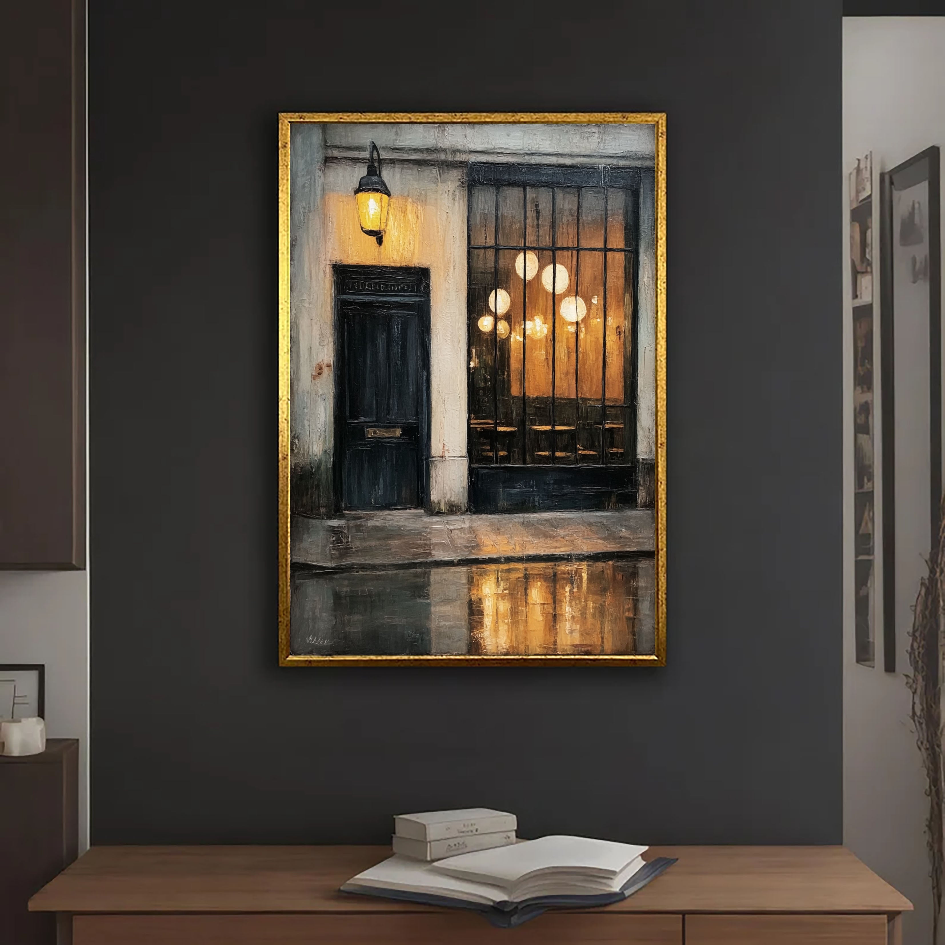 Textured Urban Glow | Black Gold