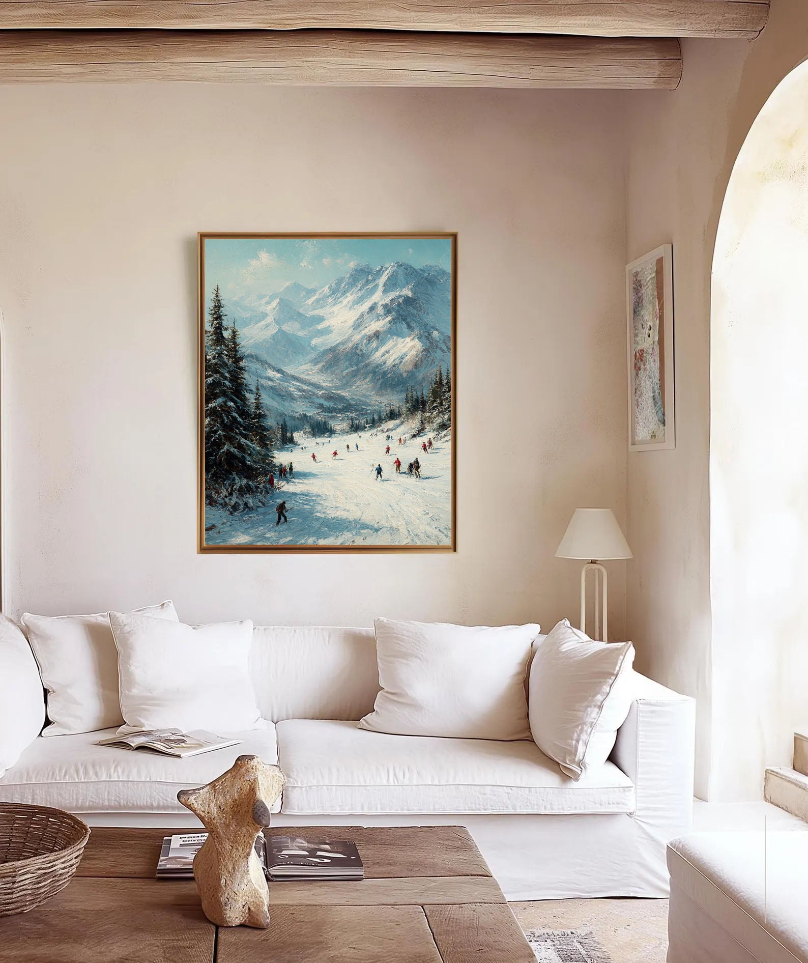 Textured Alpine Skiing | Blue White