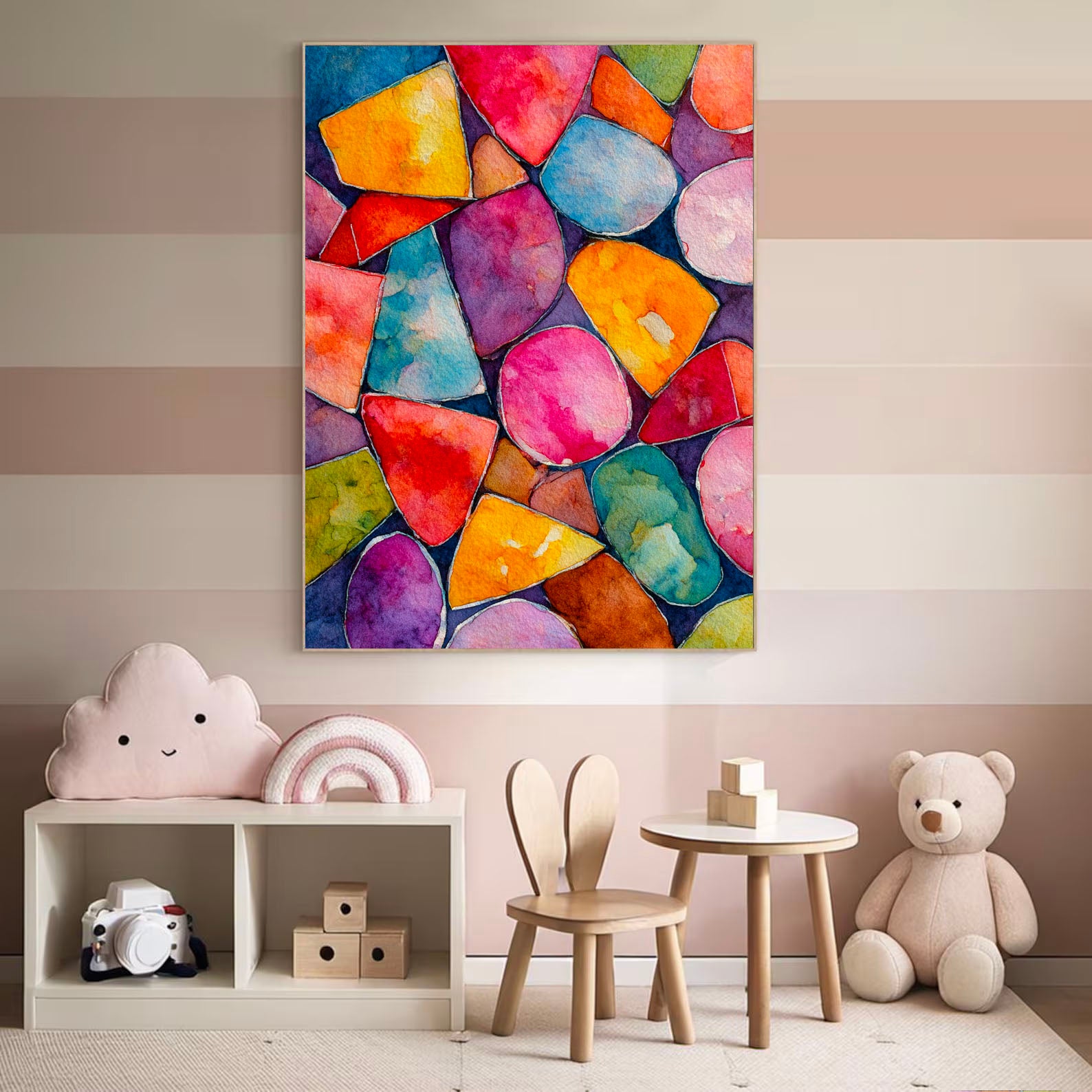 Textured Geometric Vibrancy | Colorful Shapes