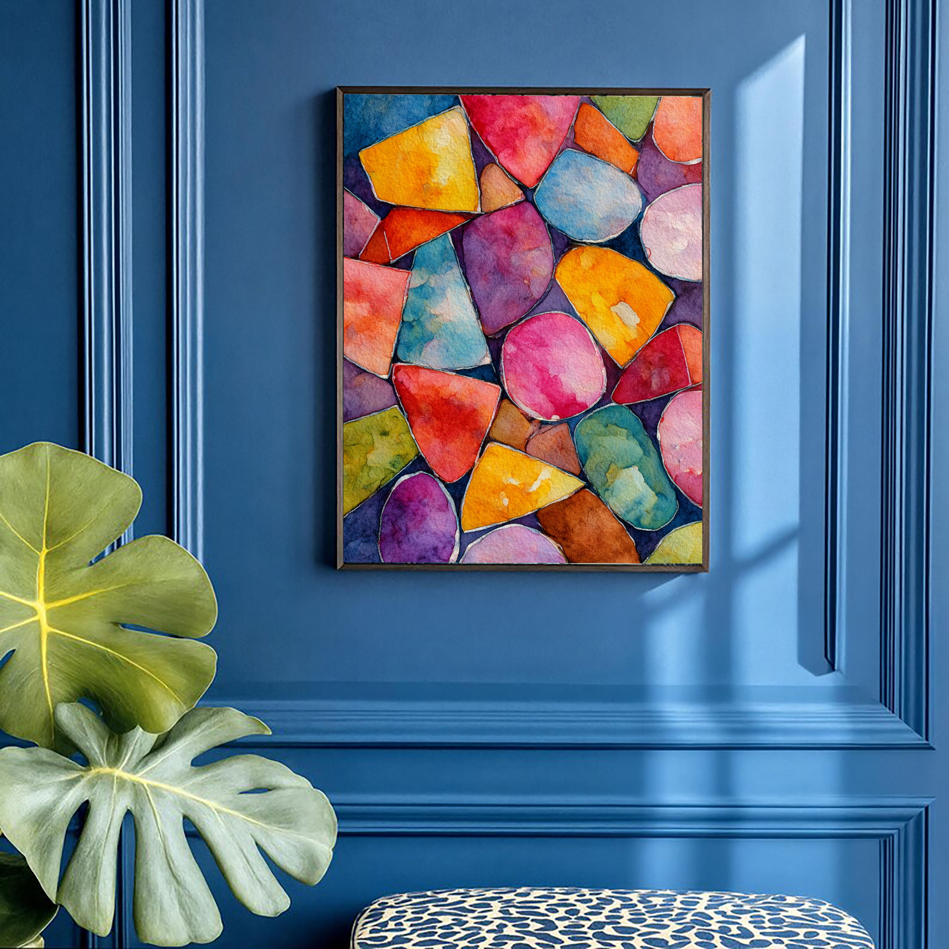 Textured Geometric Vibrancy | Colorful Shapes