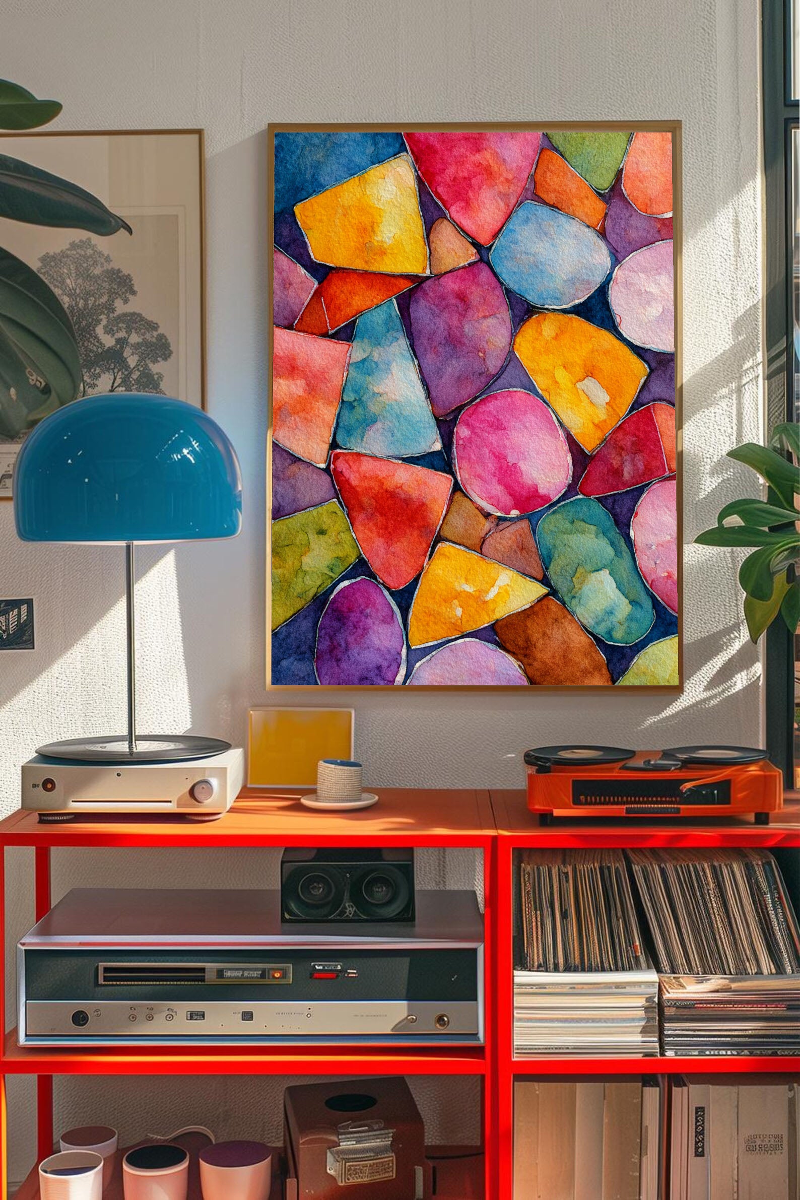 Textured Geometric Vibrancy | Colorful Shapes