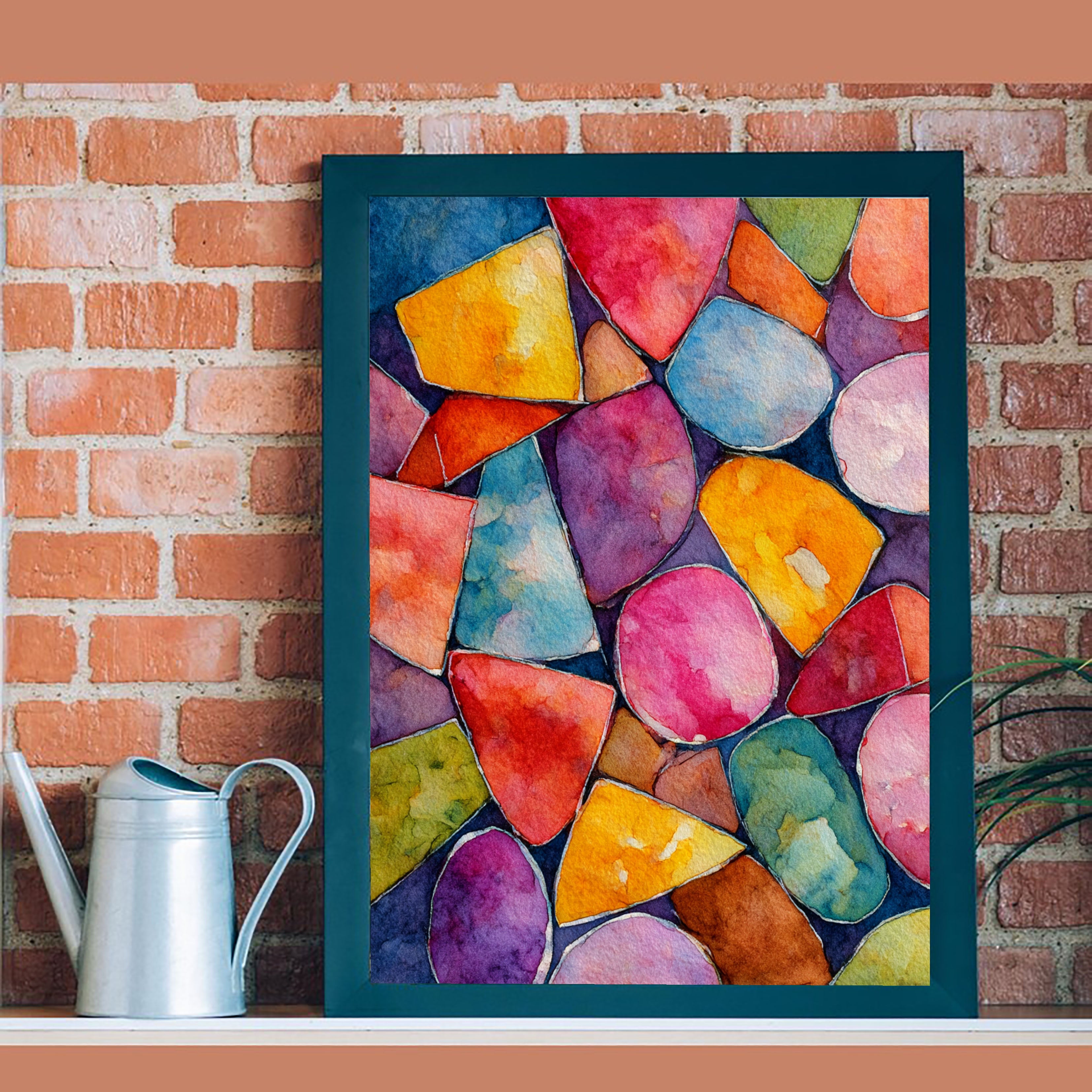 Textured Geometric Vibrancy | Colorful Shapes