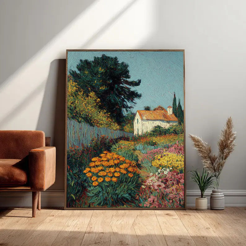 Textured Garden Vibrancy | Colorful Bloom