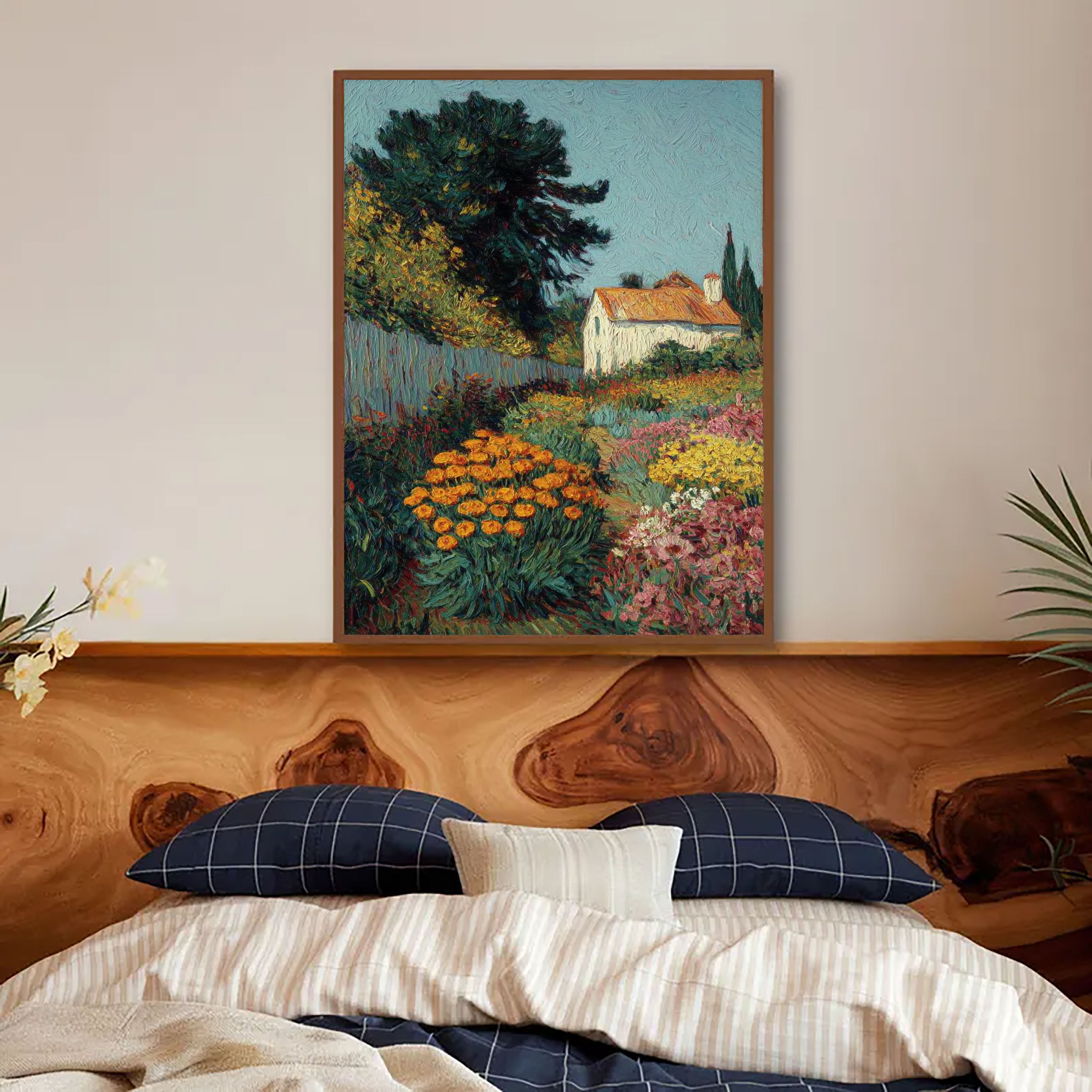 Textured Garden Vibrancy | Colorful Bloom