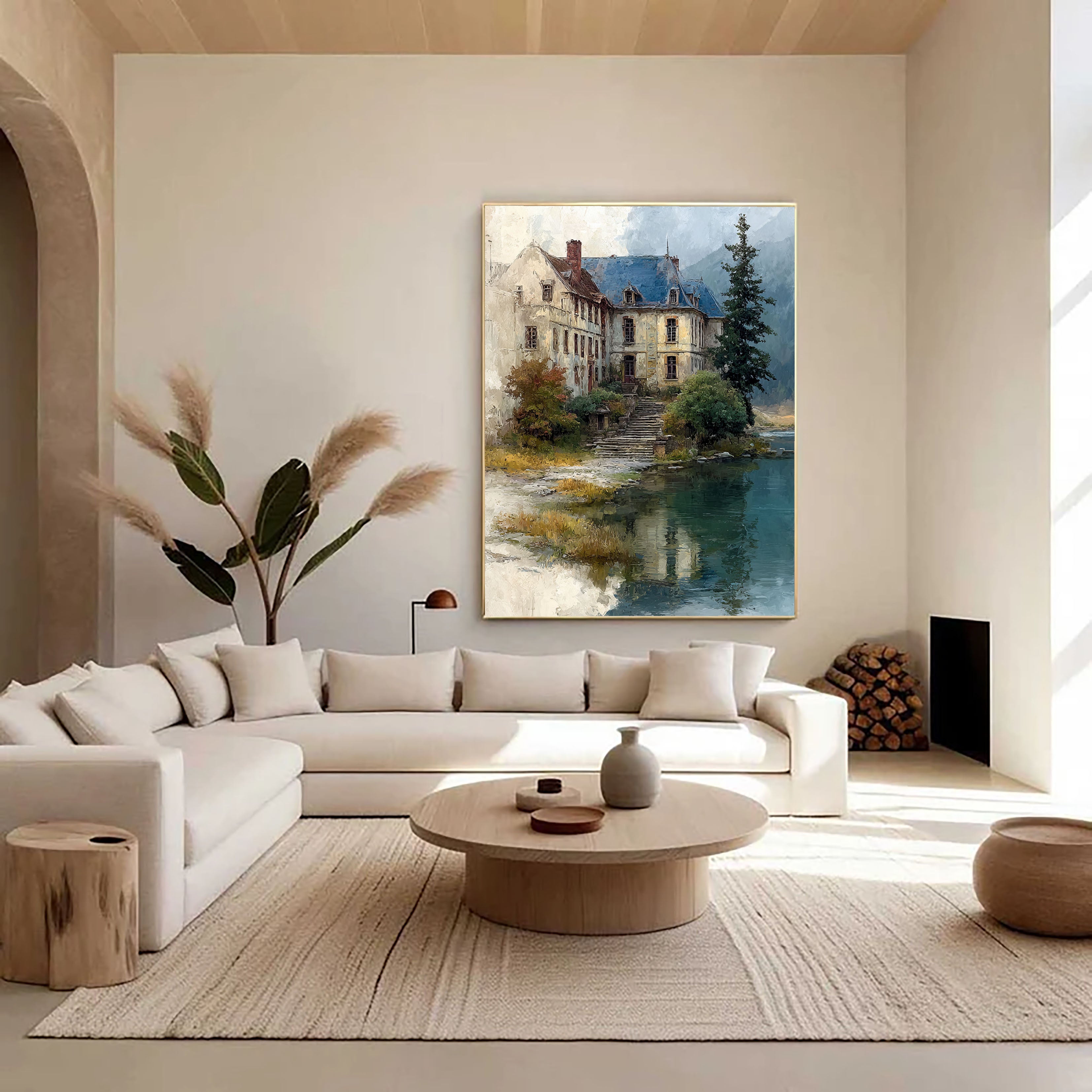 Textured Chateau Serenity | Beige Blue