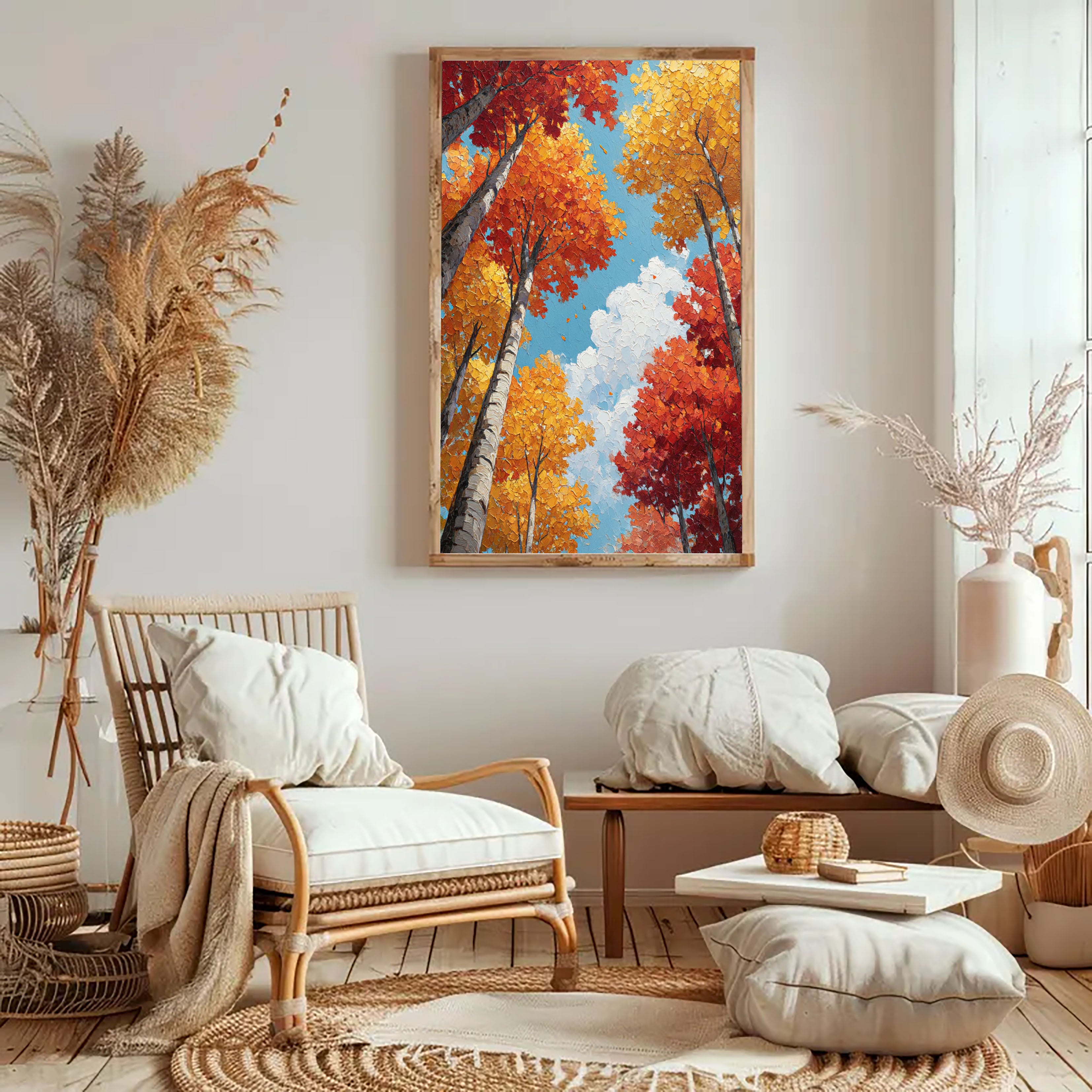 Textured Autumn Forest | Vibrant Depth