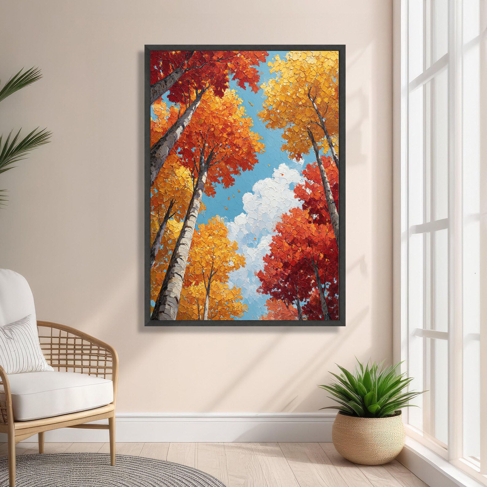 Textured Autumn Forest | Vibrant Depth