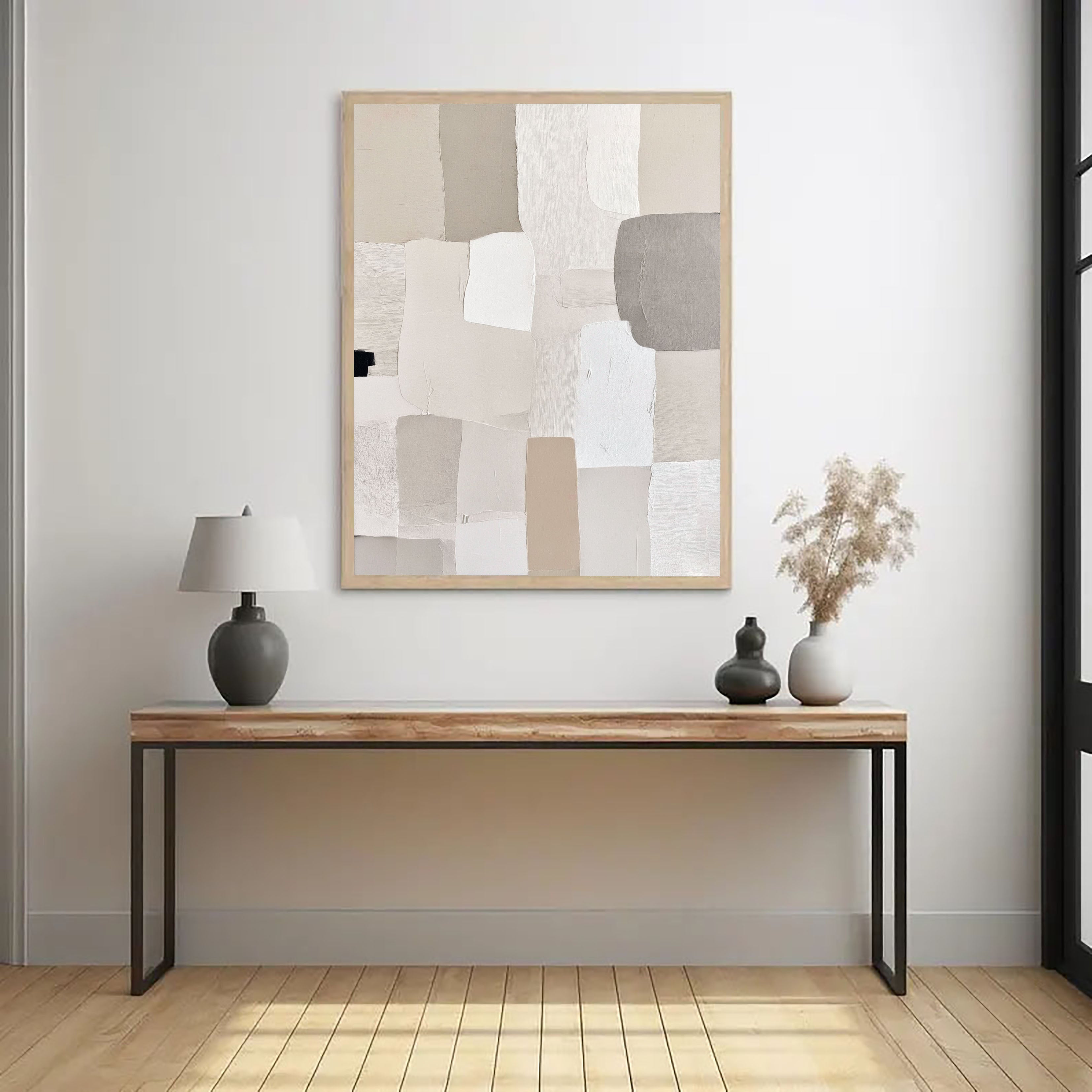 Textured Neutral Blocks | Gray Tones