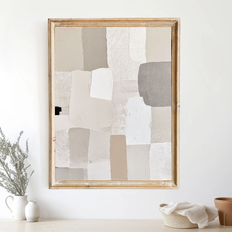 Textured Neutral Blocks | Gray Tones
