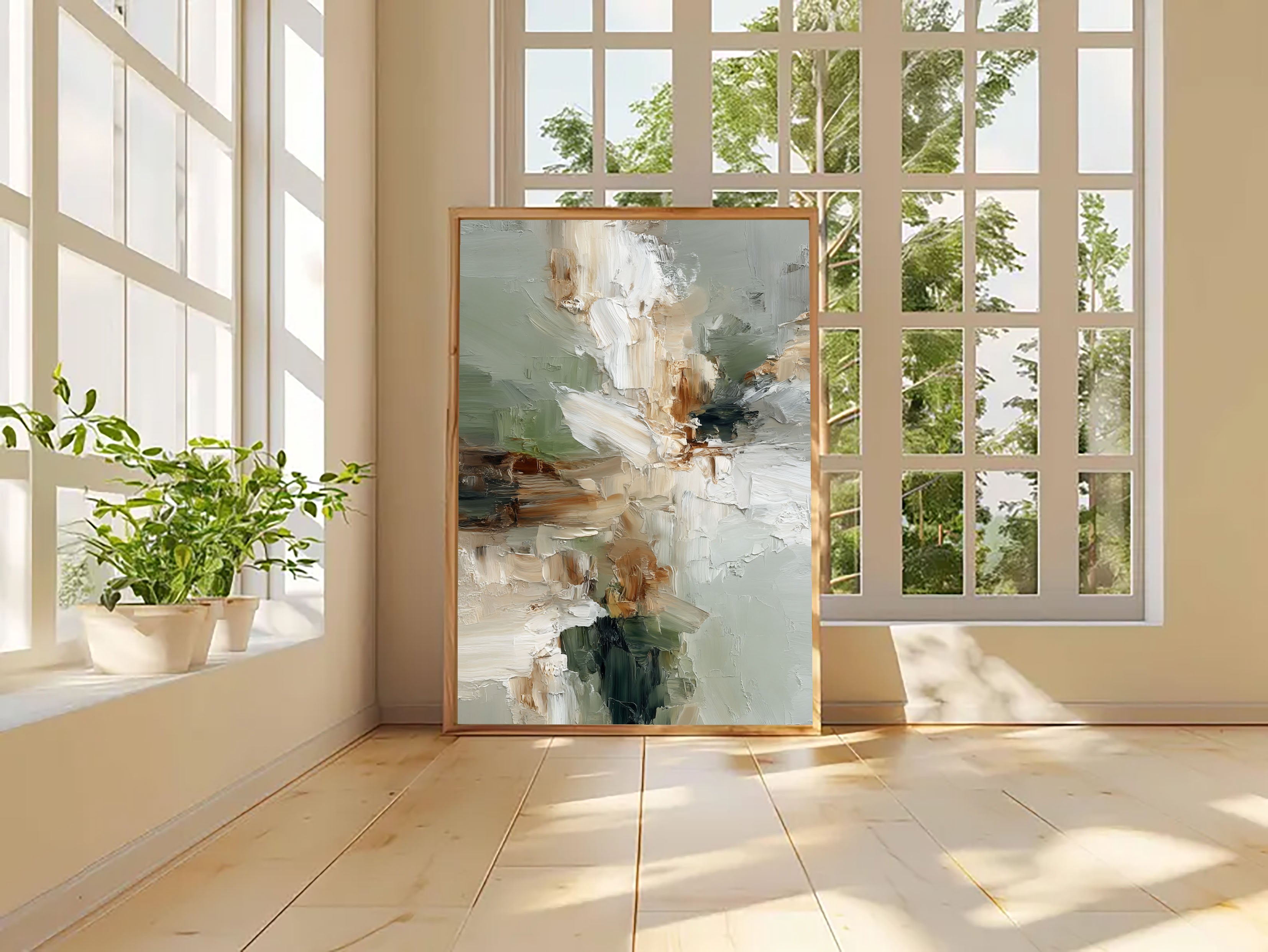 Textured Abstract Serenity | Sage Blend