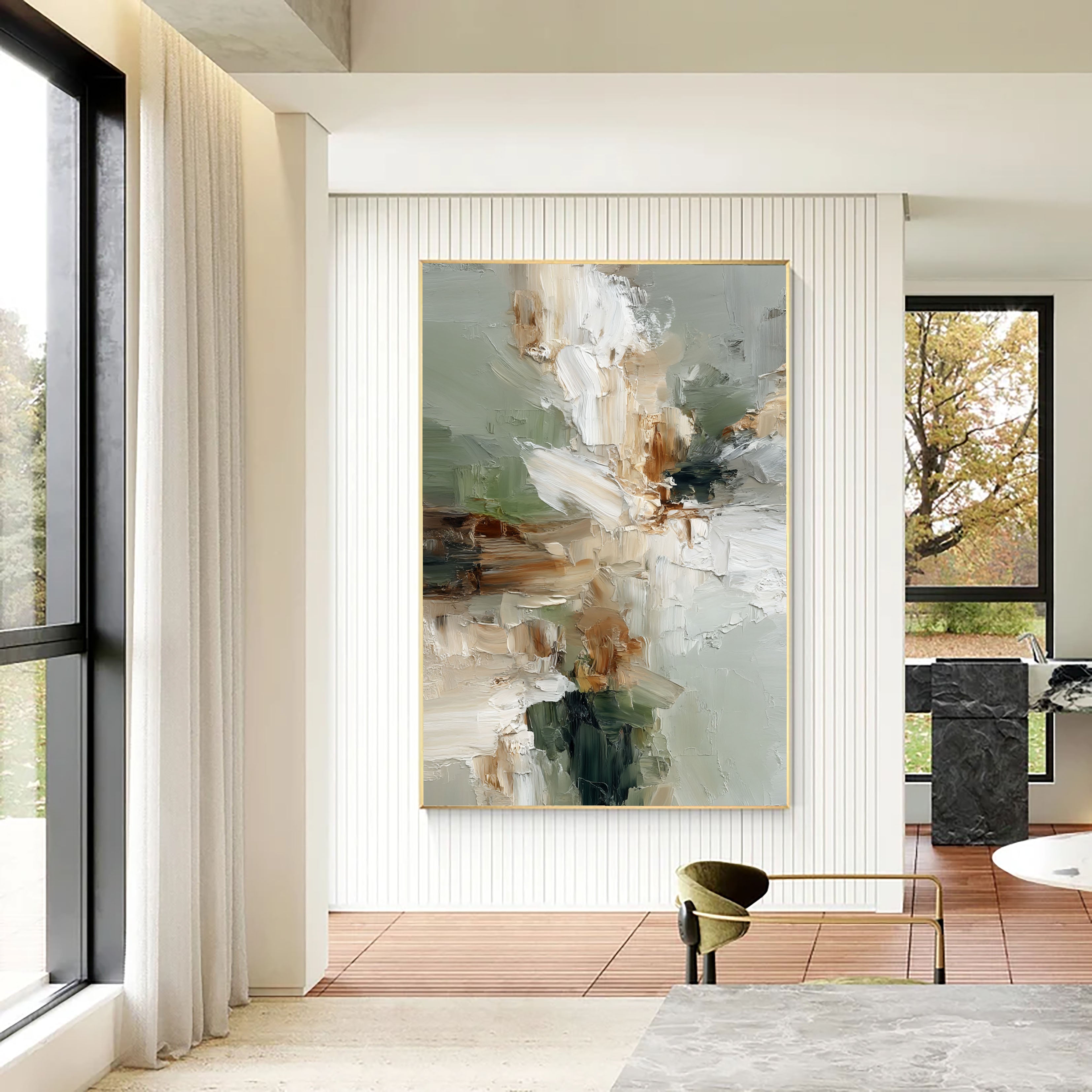 Textured Abstract Serenity | Sage Blend